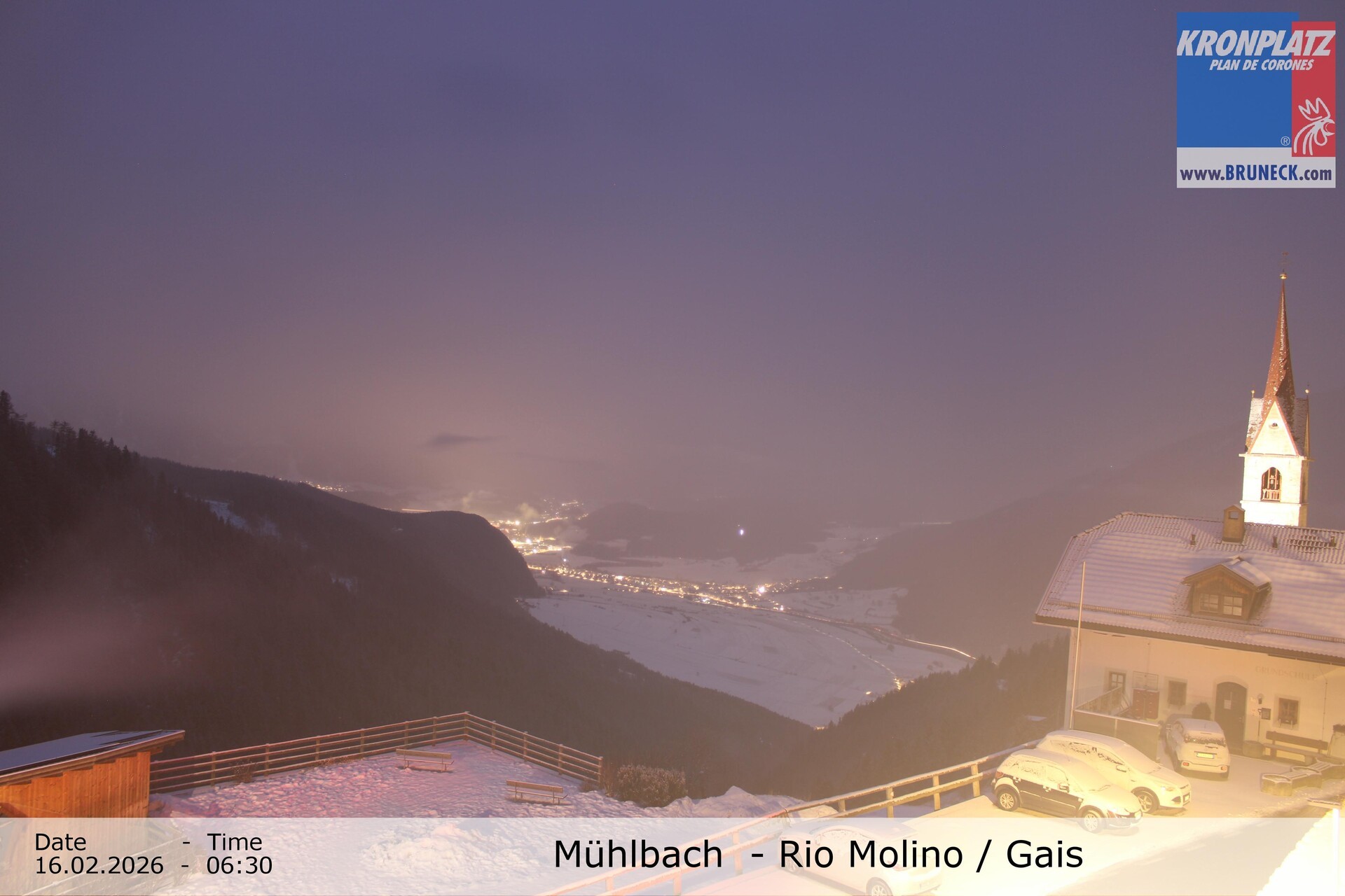 Archiv Foto Webcam Blick auf Gais im Tauferer Ahrntal