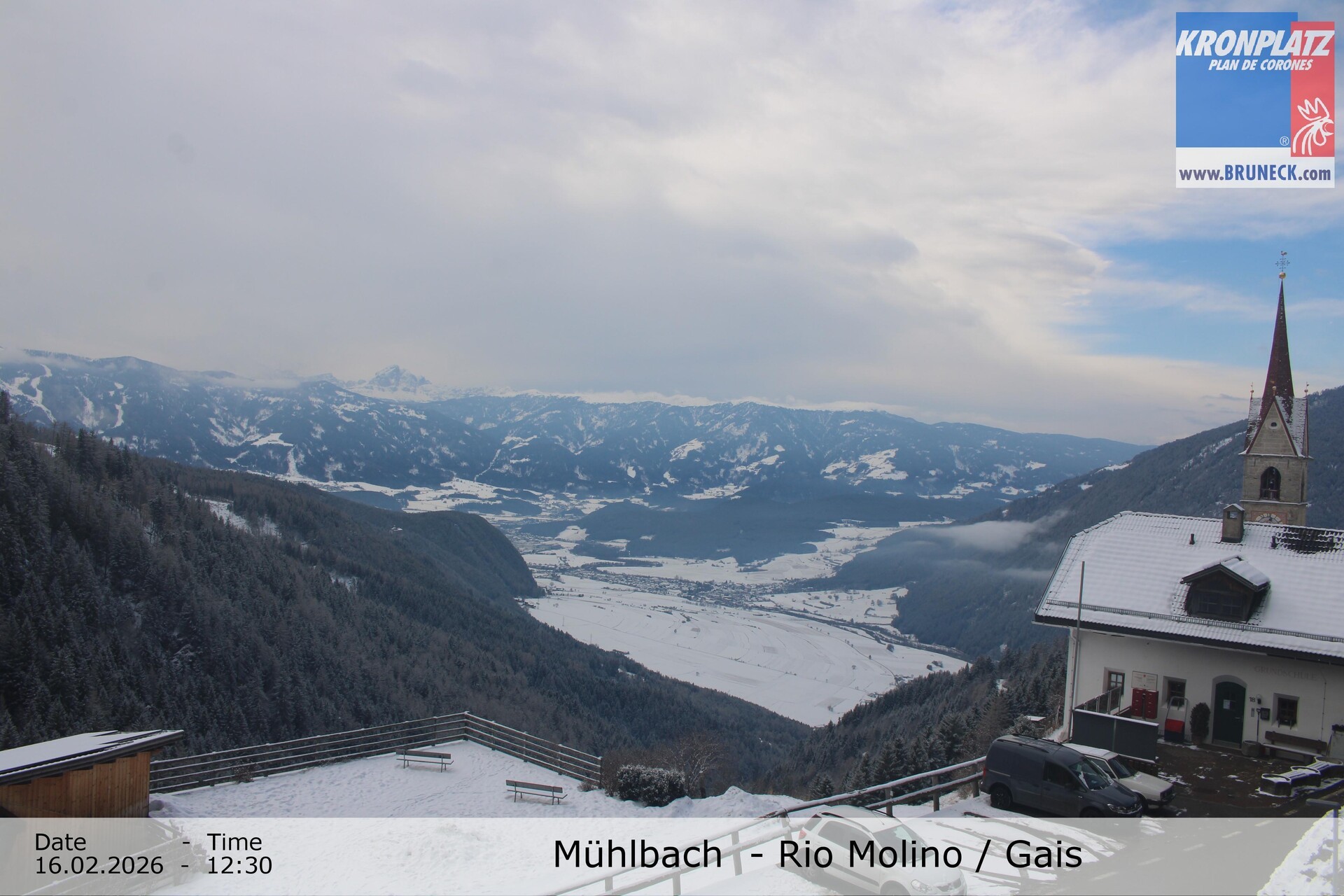 Archiv Foto Webcam Blick auf Gais im Tauferer Ahrntal