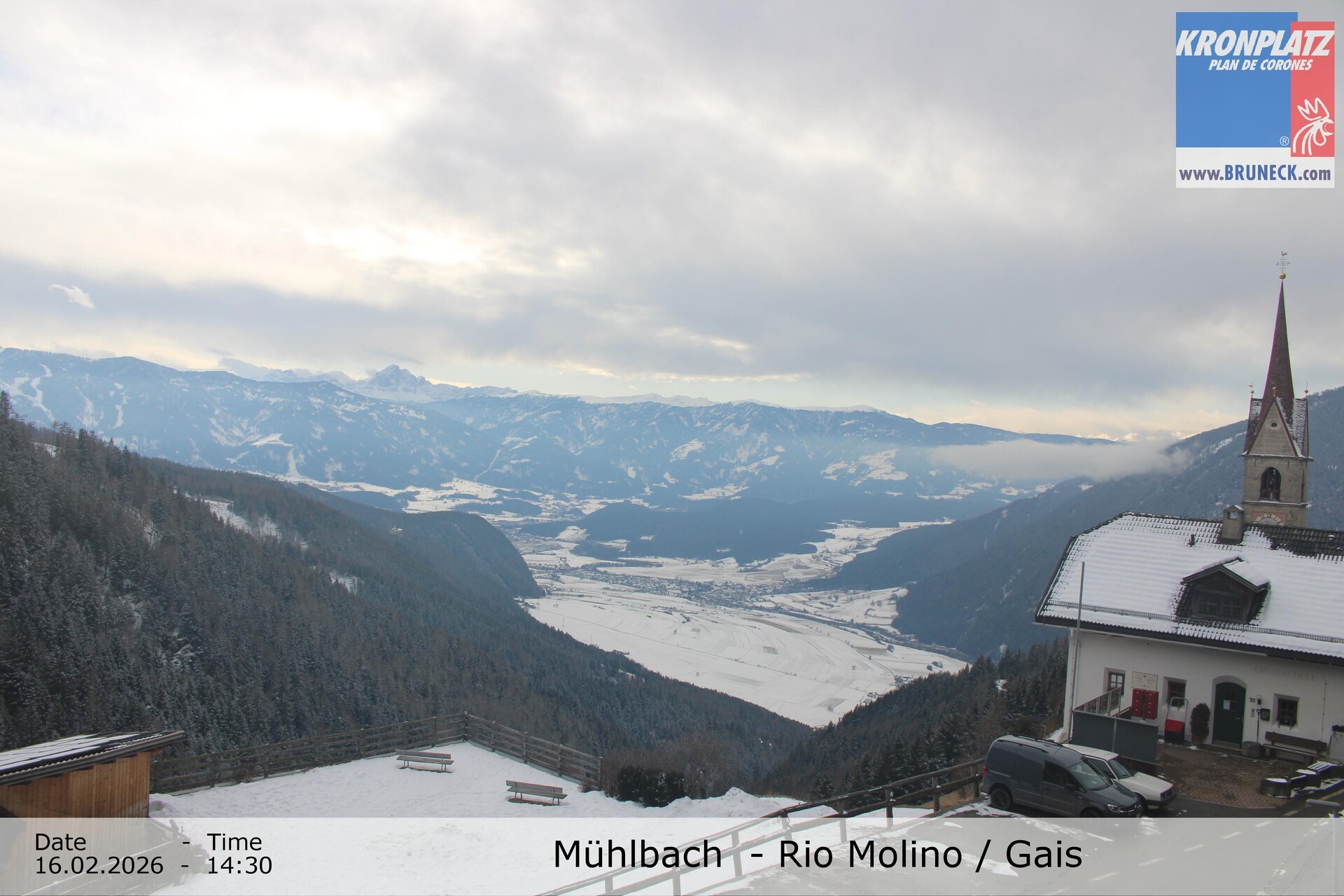 Archiv Foto Webcam Blick auf Gais im Tauferer Ahrntal
