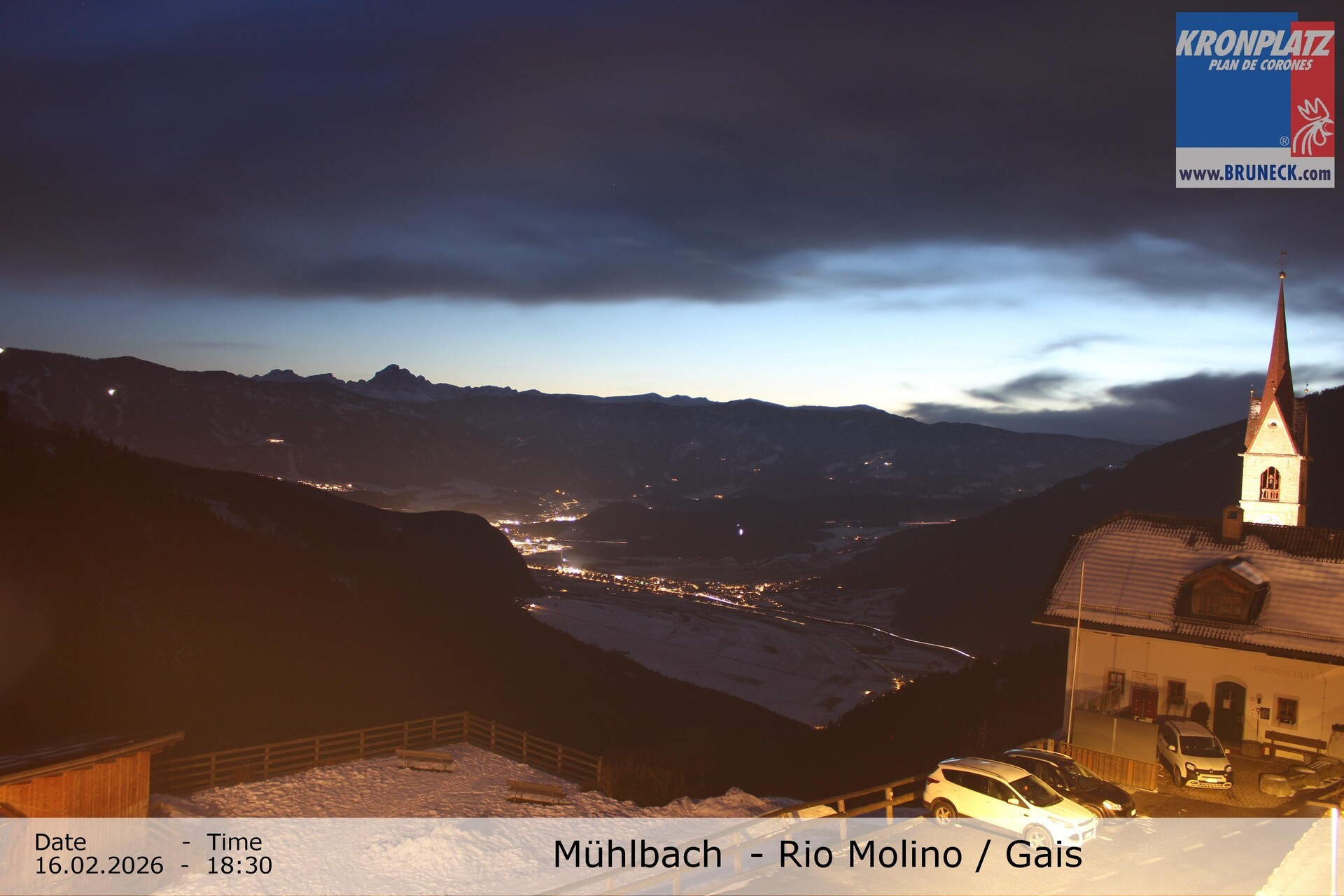 Archiv Foto Webcam Blick auf Gais im Tauferer Ahrntal