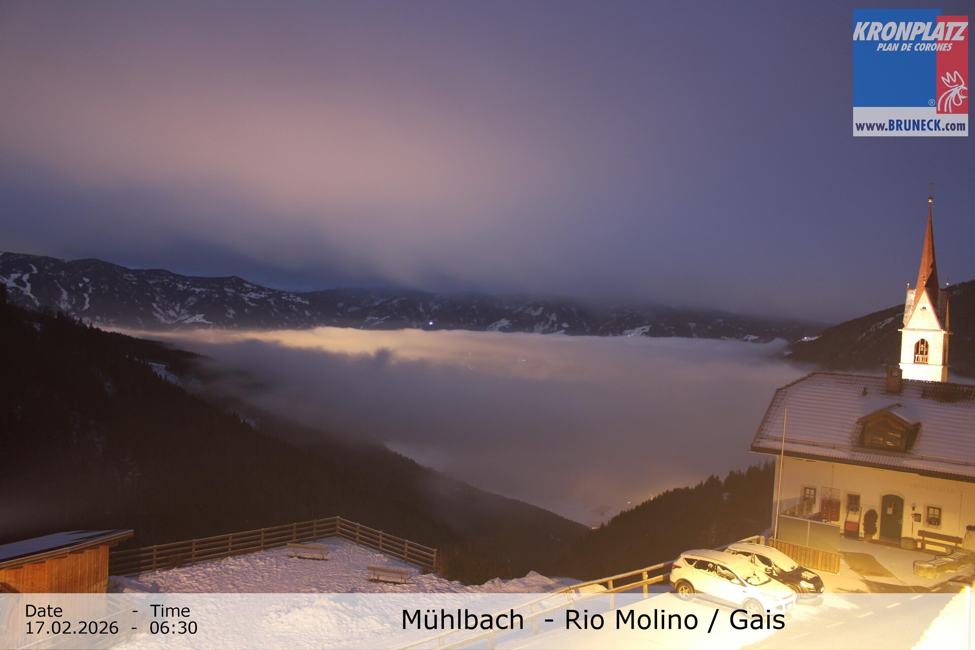 Archiv Foto Webcam Blick auf Gais im Tauferer Ahrntal