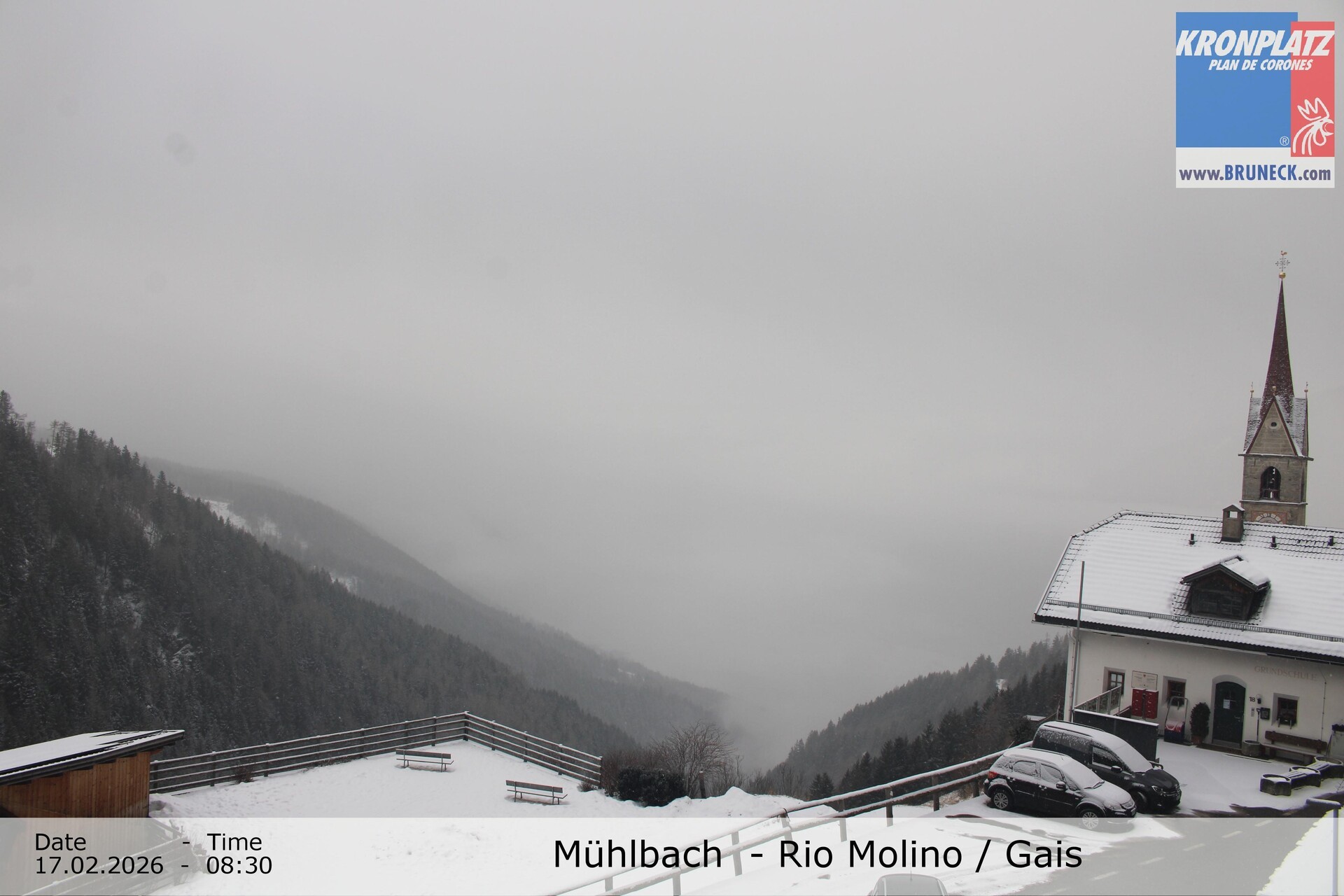 Archiv Foto Webcam Blick auf Gais im Tauferer Ahrntal