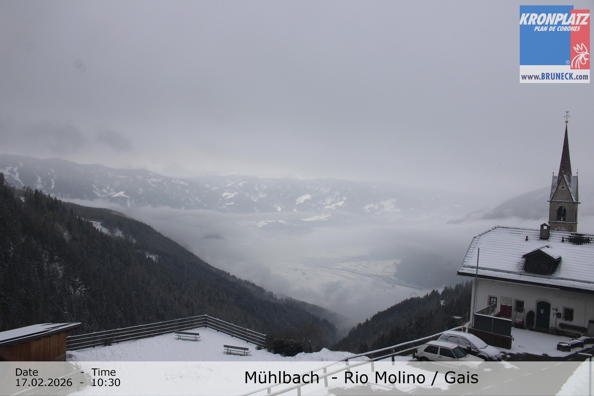 Archiv Foto Webcam Blick auf Gais im Tauferer Ahrntal