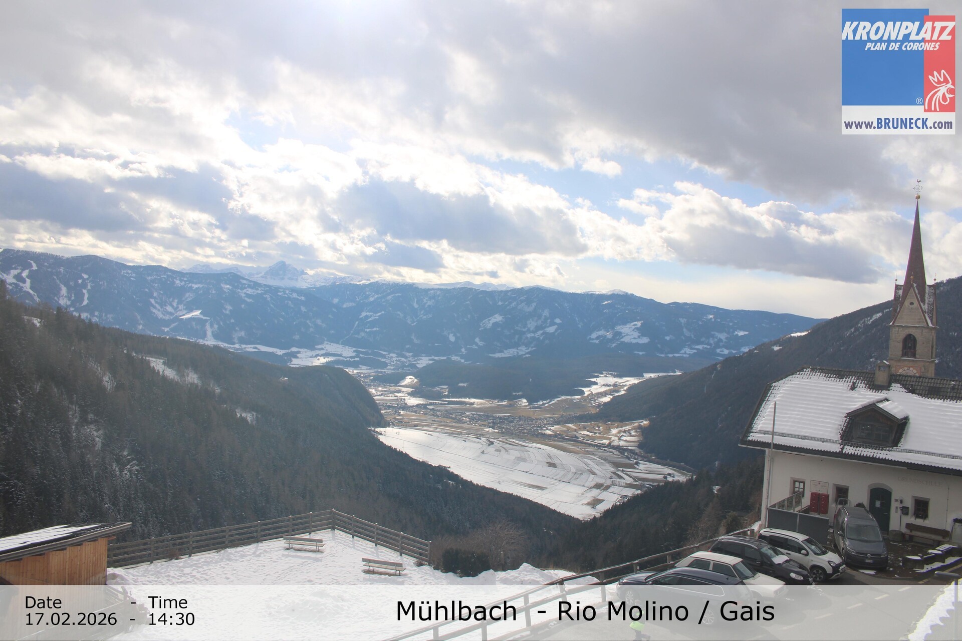 Archiv Foto Webcam Blick auf Gais im Tauferer Ahrntal