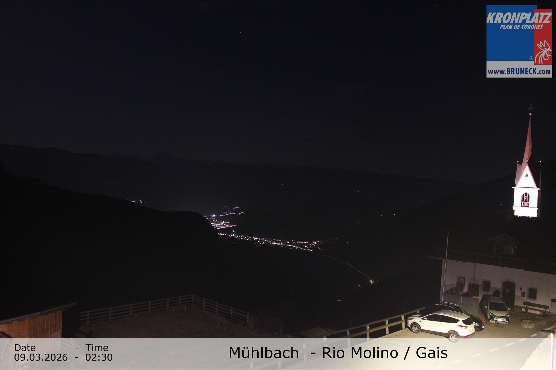 Archiv Foto Webcam Blick auf Gais im Tauferer Ahrntal