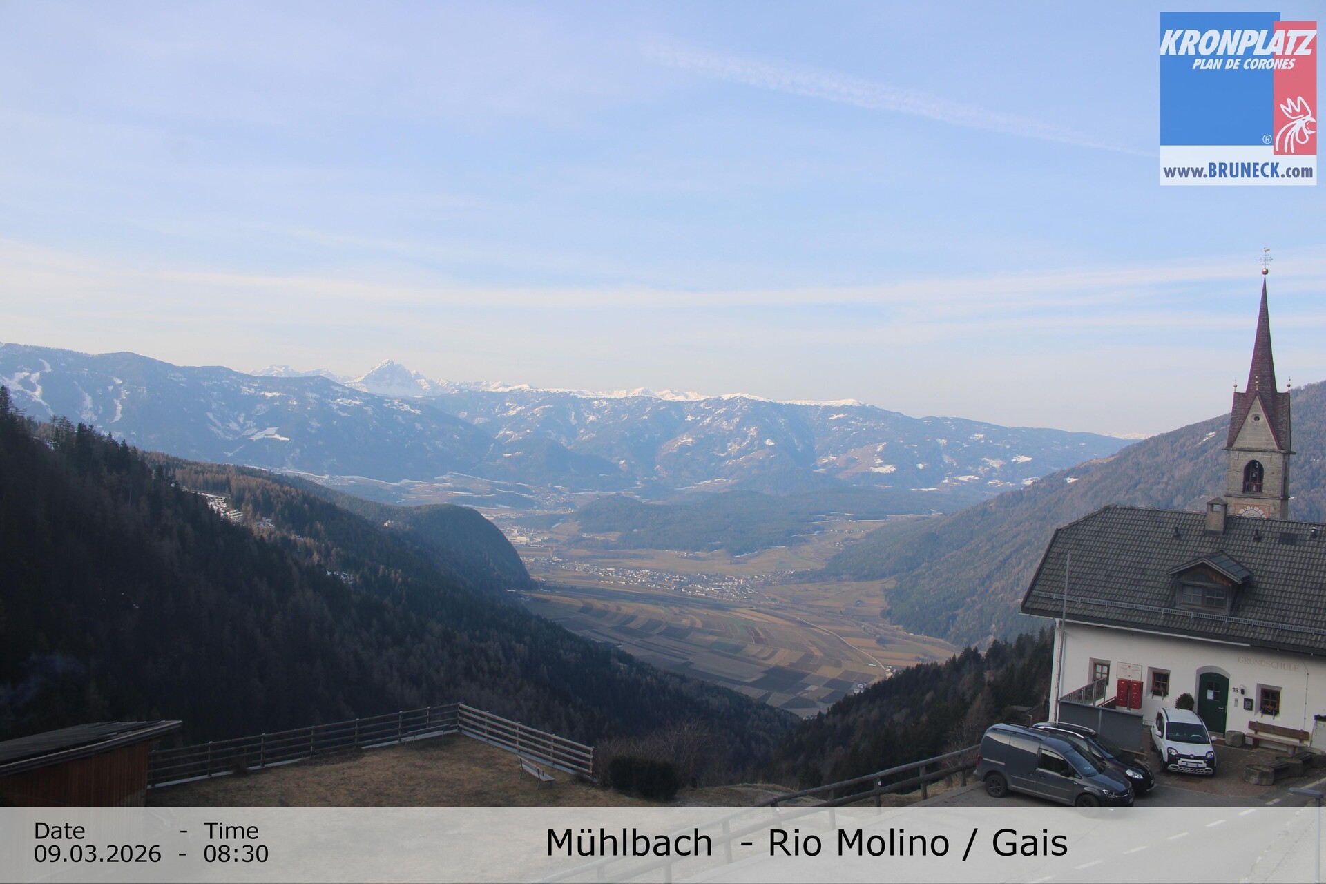 Archiv Foto Webcam Blick auf Gais im Tauferer Ahrntal
