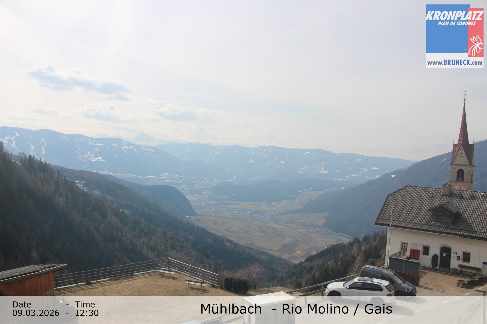 Archiv Foto Webcam Blick auf Gais im Tauferer Ahrntal