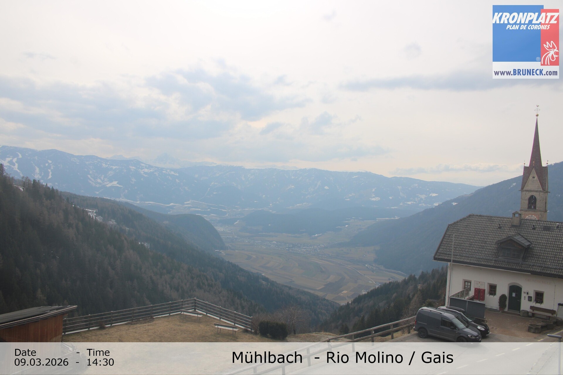 Archiv Foto Webcam Blick auf Gais im Tauferer Ahrntal