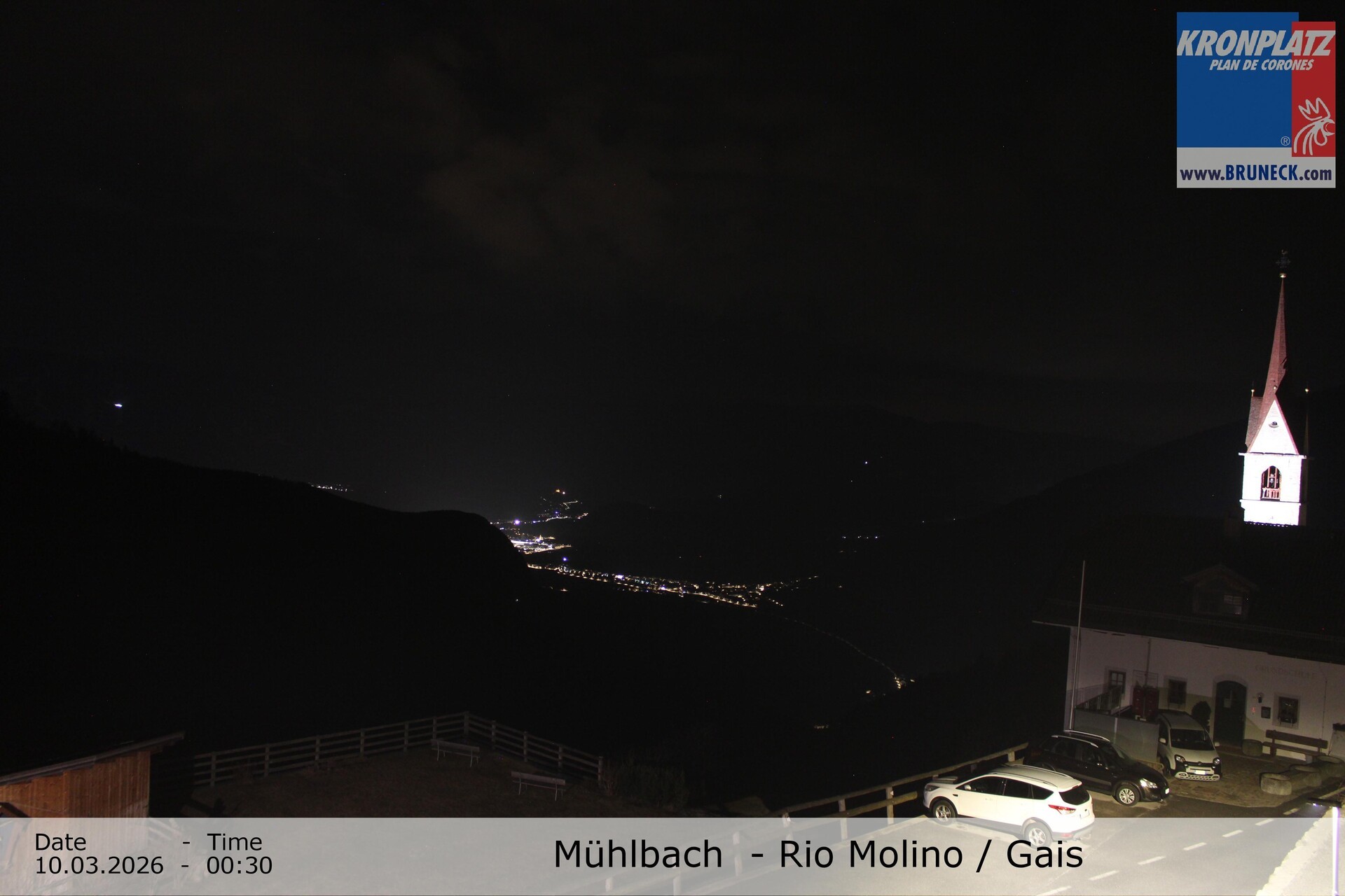 Archiv Foto Webcam Blick auf Gais im Tauferer Ahrntal