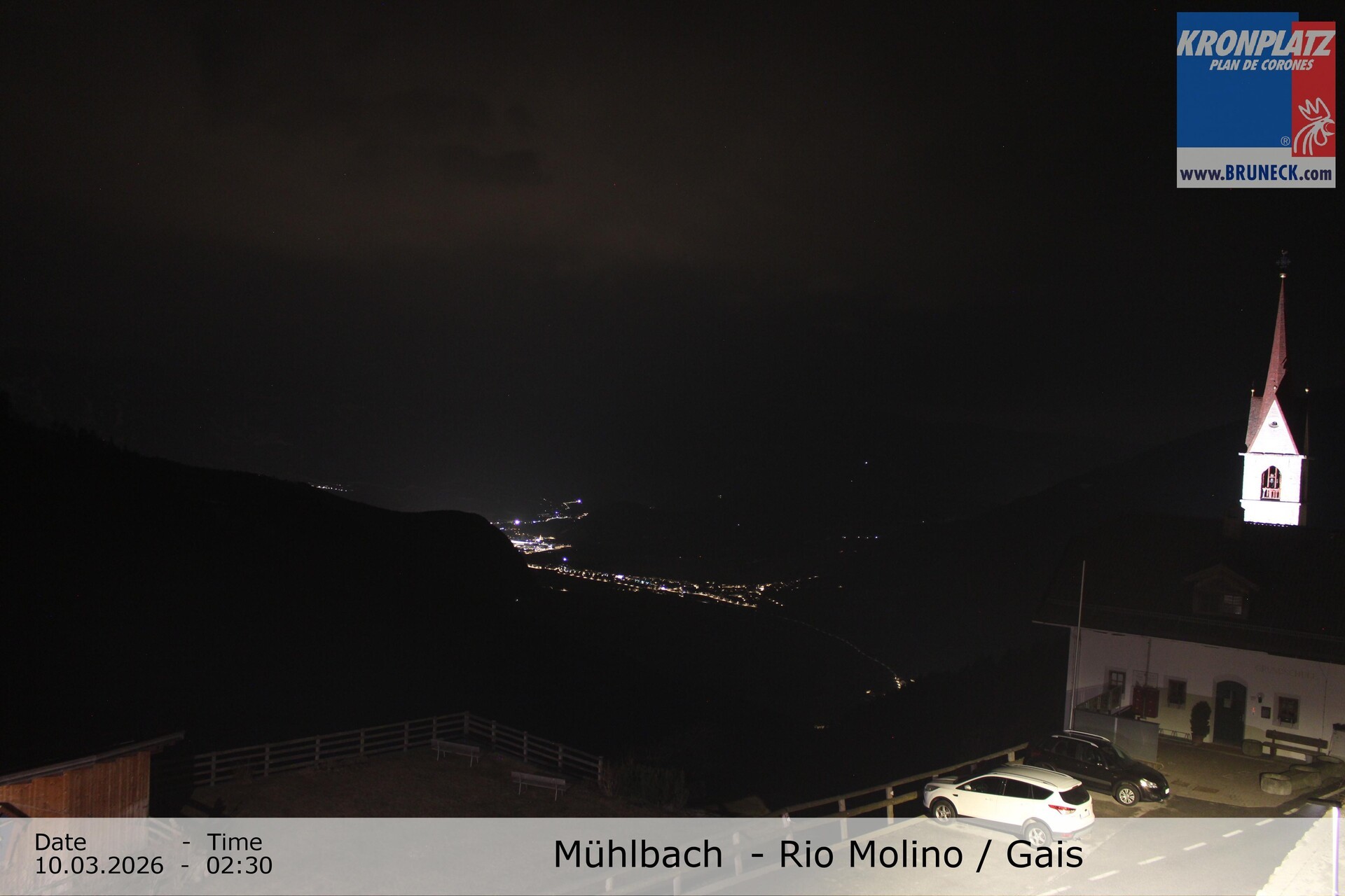 Archiv Foto Webcam Blick auf Gais im Tauferer Ahrntal