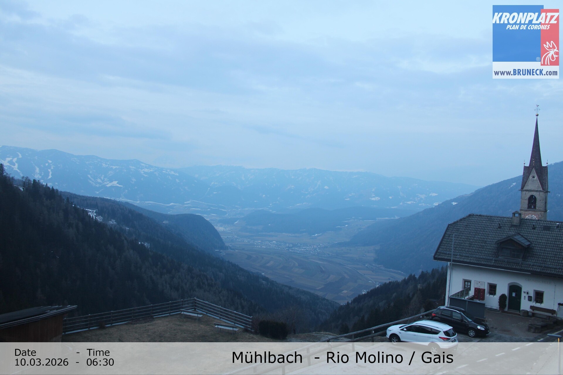 Archiv Foto Webcam Blick auf Gais im Tauferer Ahrntal