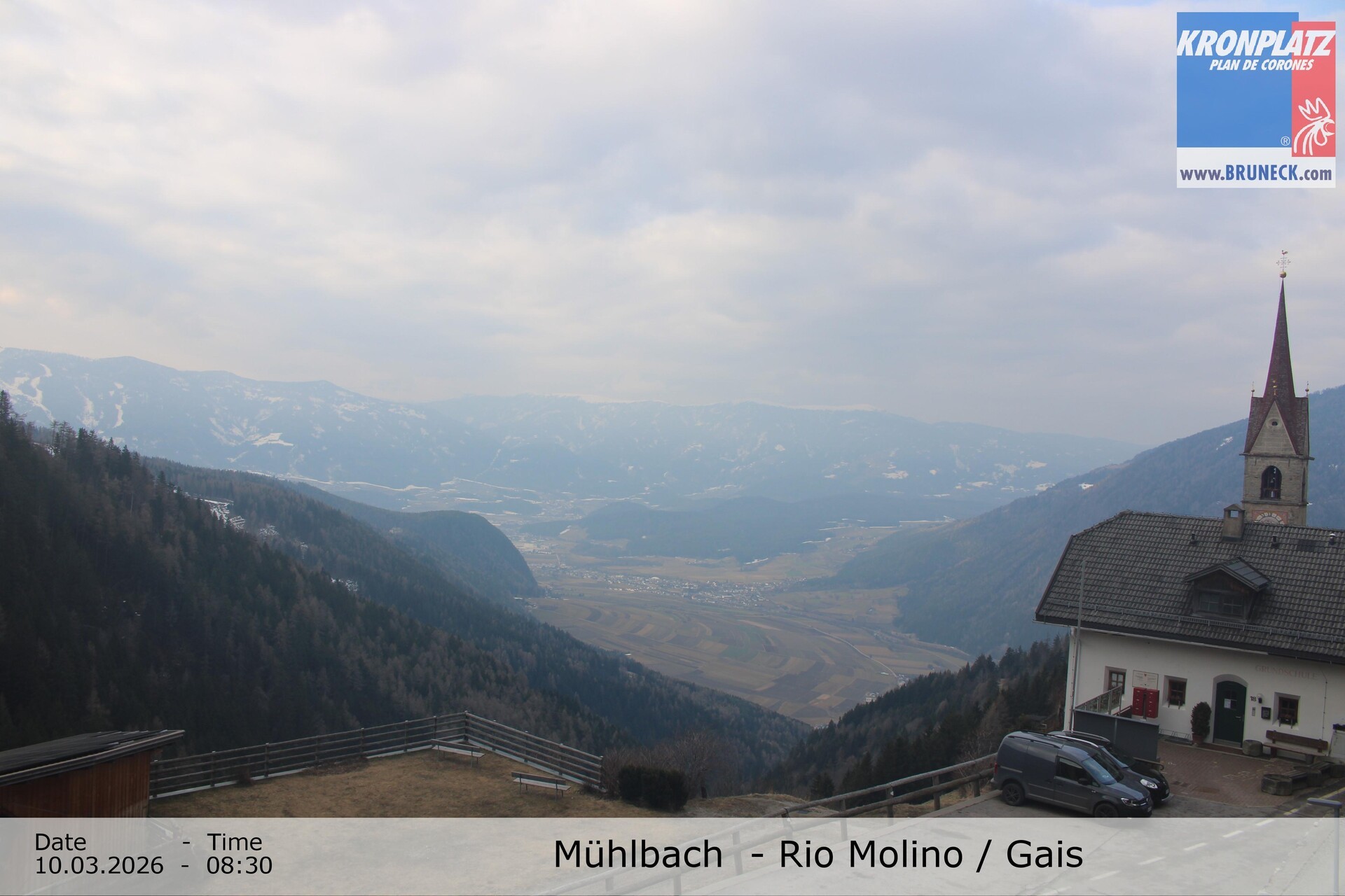 Archiv Foto Webcam Blick auf Gais im Tauferer Ahrntal
