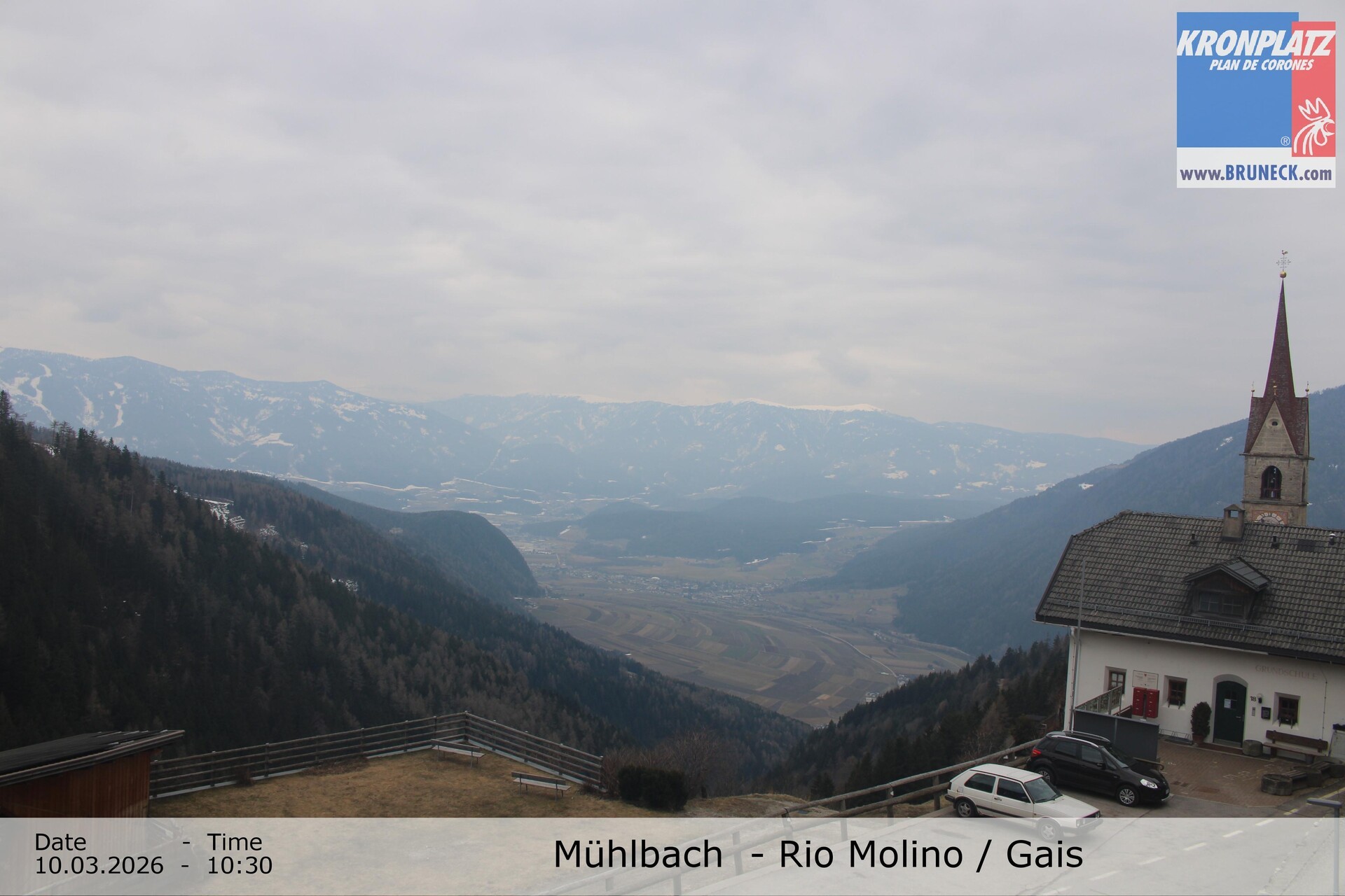 Archiv Foto Webcam Blick auf Gais im Tauferer Ahrntal