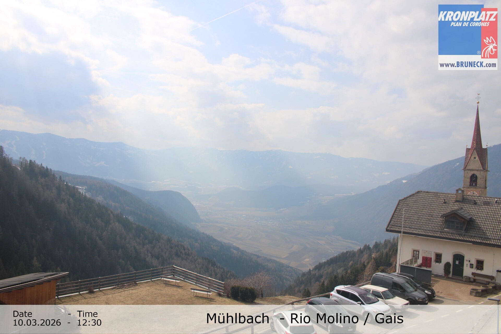Archiv Foto Webcam Blick auf Gais im Tauferer Ahrntal