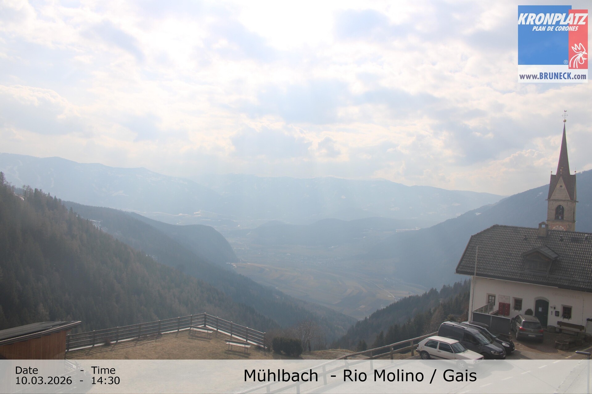 Archiv Foto Webcam Blick auf Gais im Tauferer Ahrntal