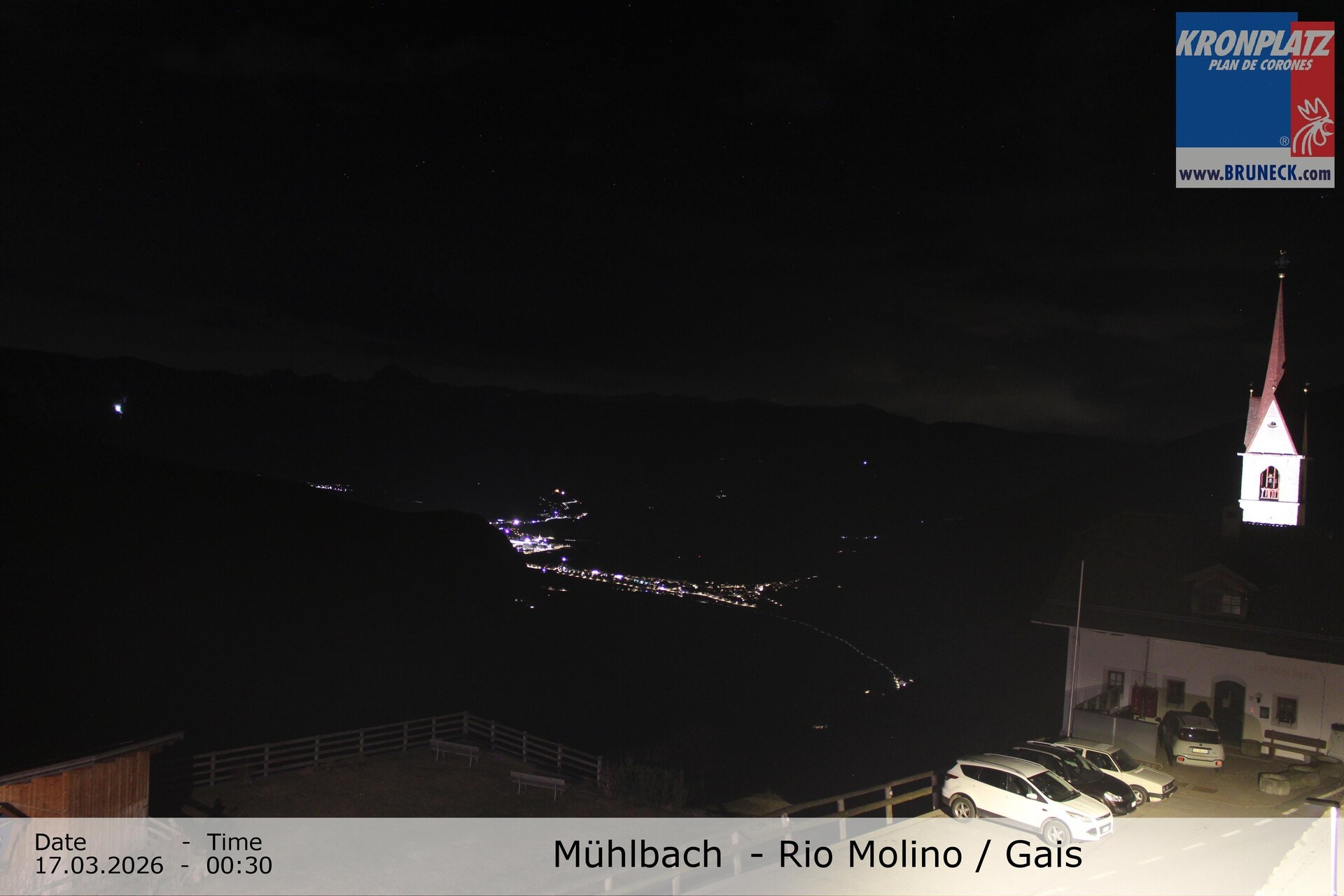 Archiv Foto Webcam Blick auf Gais im Tauferer Ahrntal