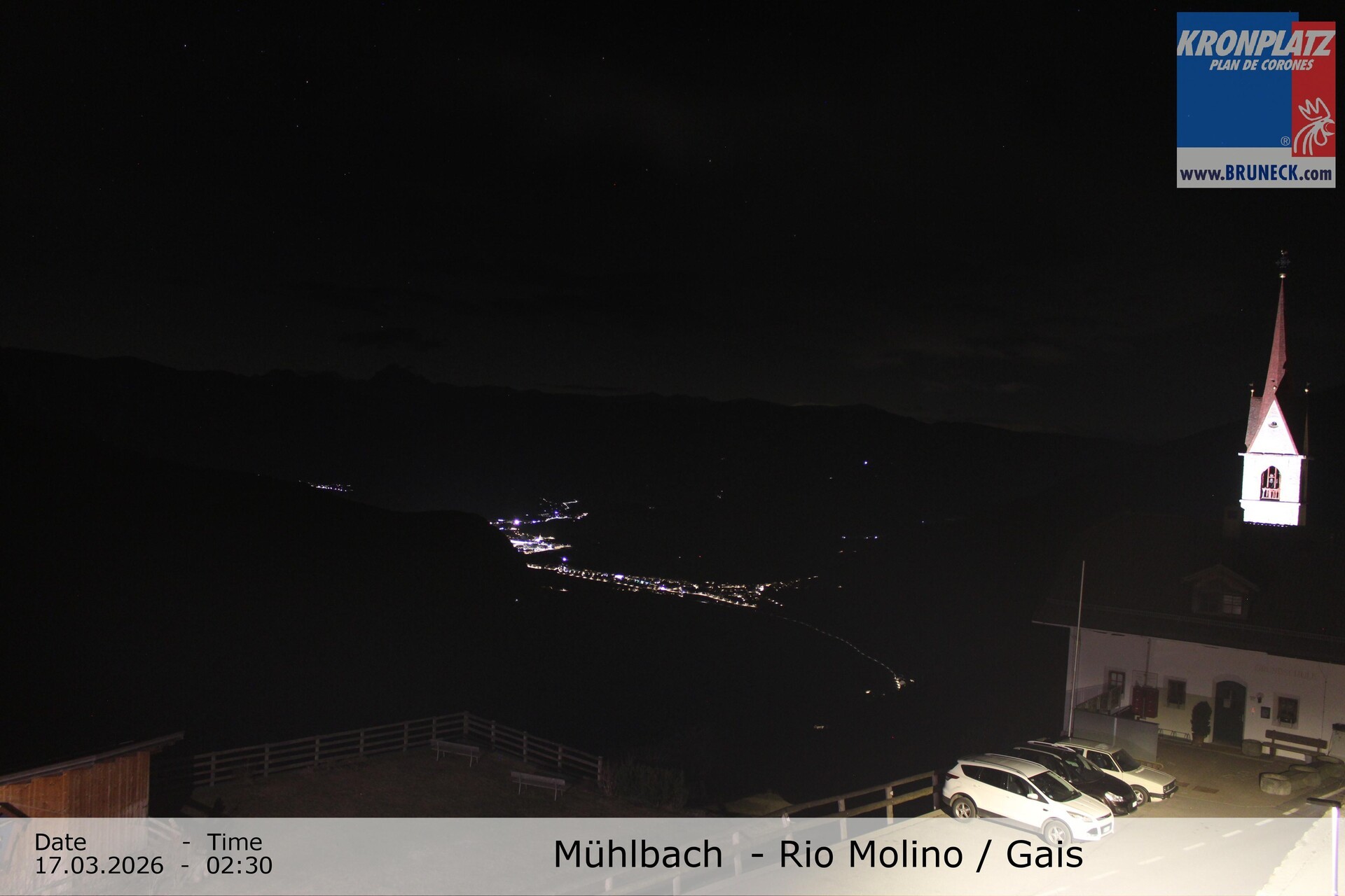 Archiv Foto Webcam Blick auf Gais im Tauferer Ahrntal