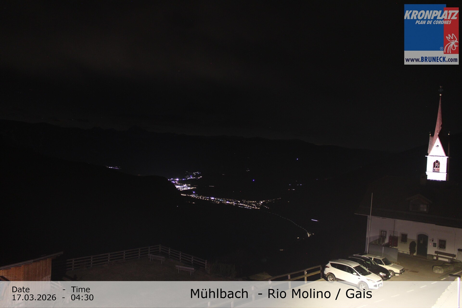 Archiv Foto Webcam Blick auf Gais im Tauferer Ahrntal