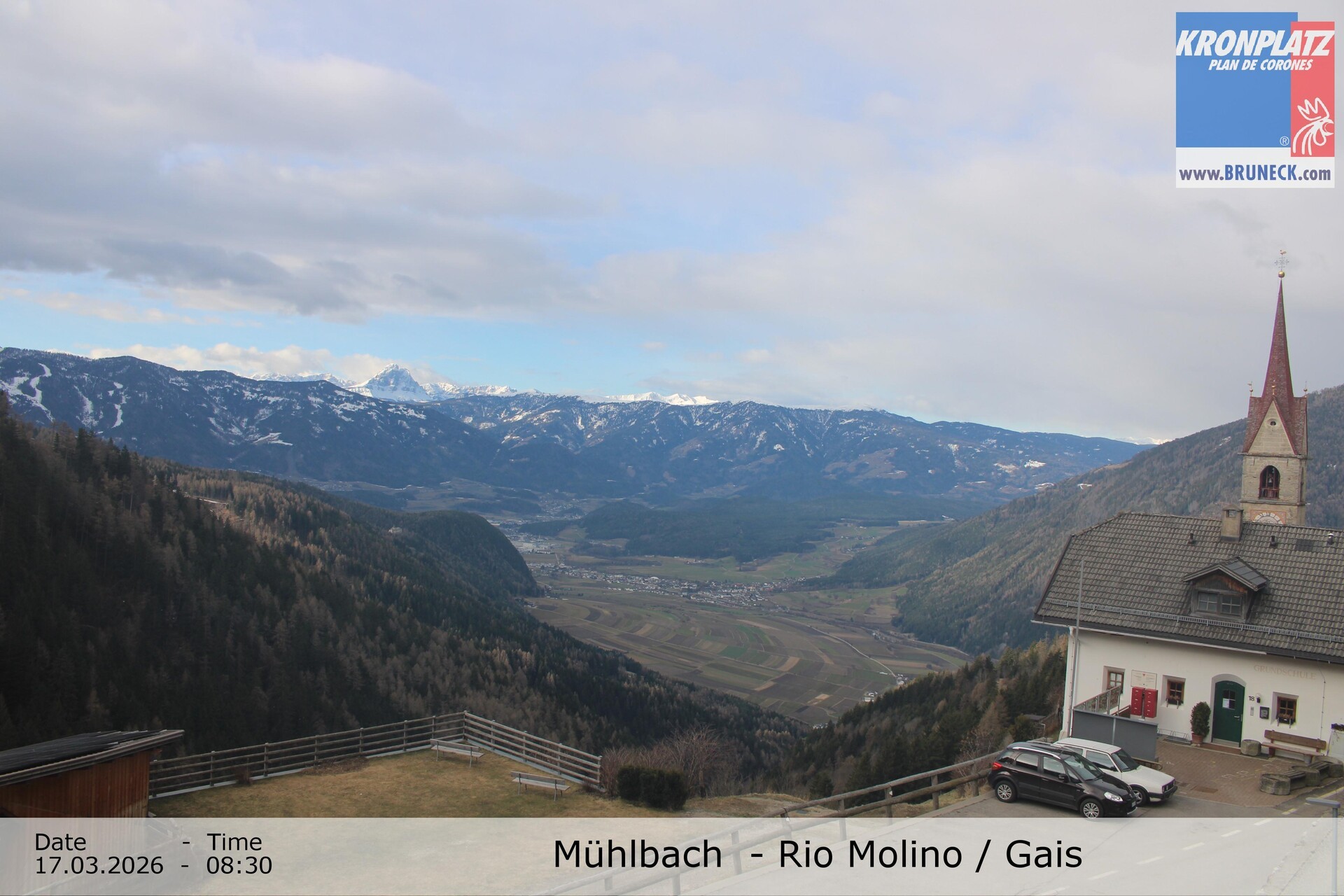 Archiv Foto Webcam Blick auf Gais im Tauferer Ahrntal