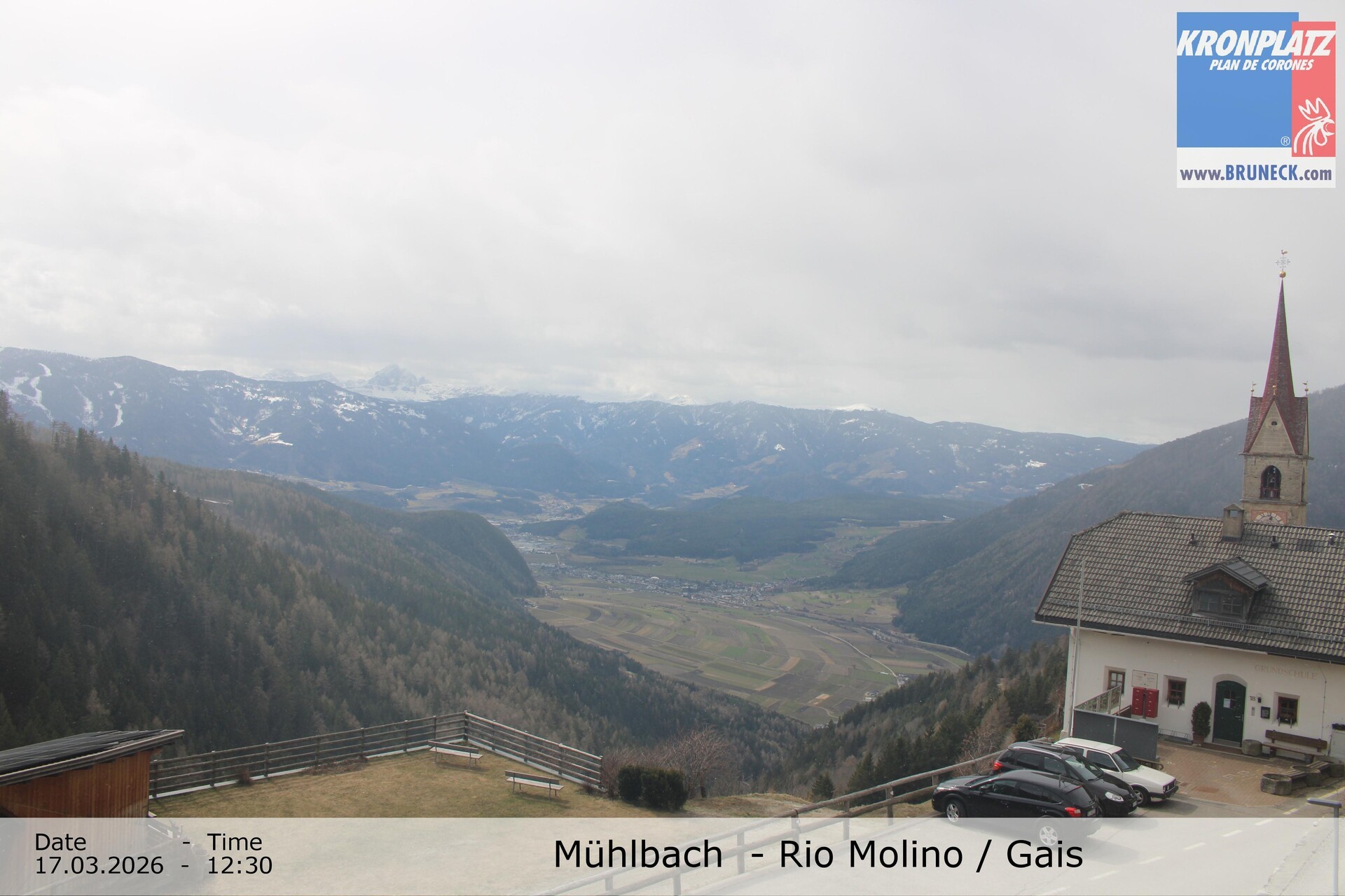 Archiv Foto Webcam Blick auf Gais im Tauferer Ahrntal