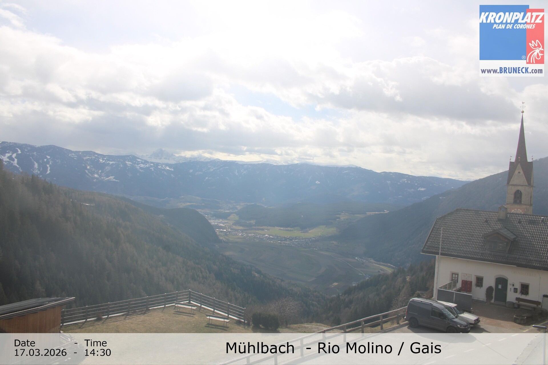Archiv Foto Webcam Blick auf Gais im Tauferer Ahrntal