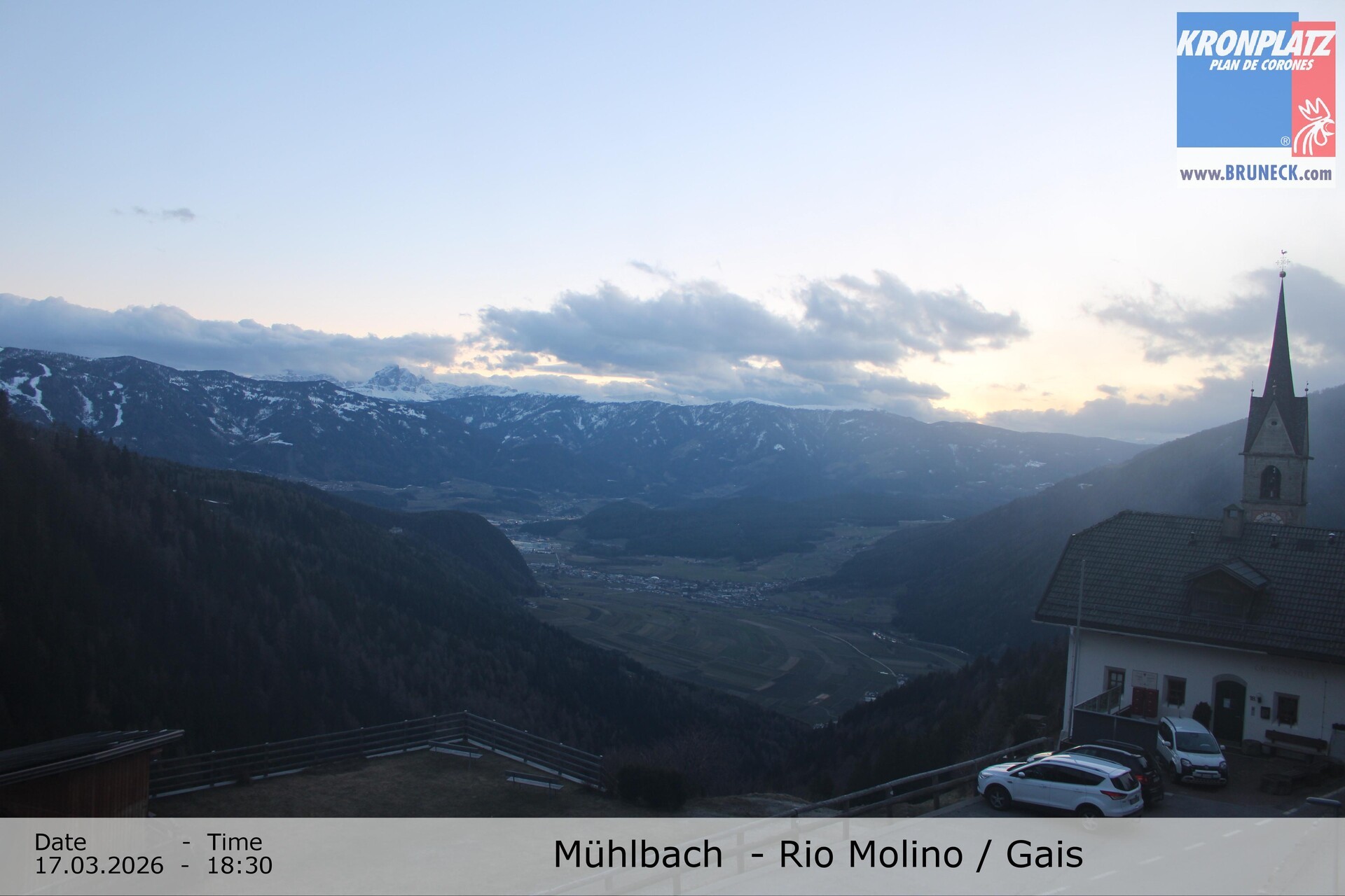 Archiv Foto Webcam Blick auf Gais im Tauferer Ahrntal