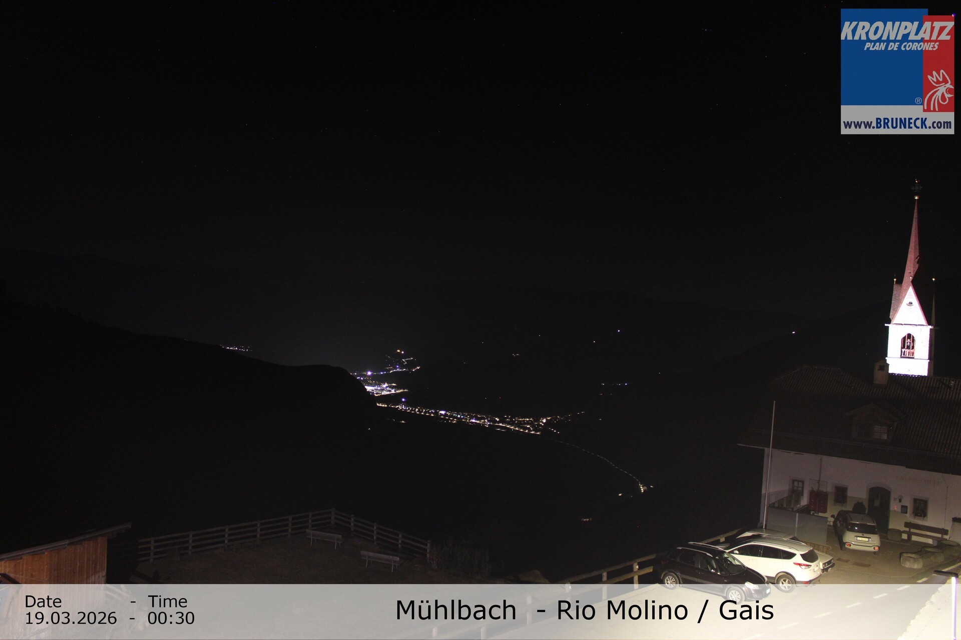 Archiv Foto Webcam Blick auf Gais im Tauferer Ahrntal