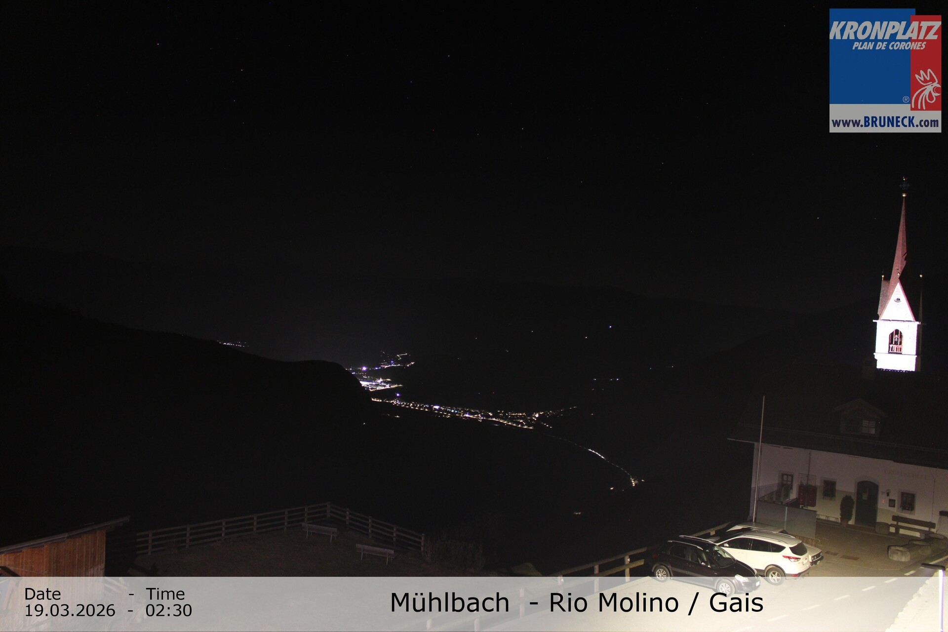 Archiv Foto Webcam Blick auf Gais im Tauferer Ahrntal
