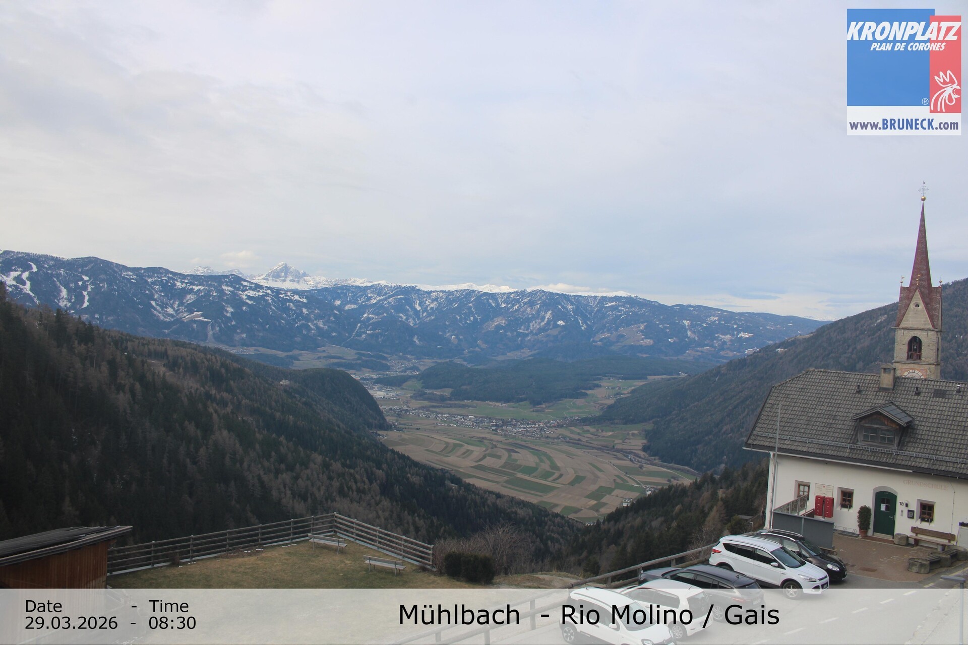 Archiv Foto Webcam Blick auf Gais im Tauferer Ahrntal