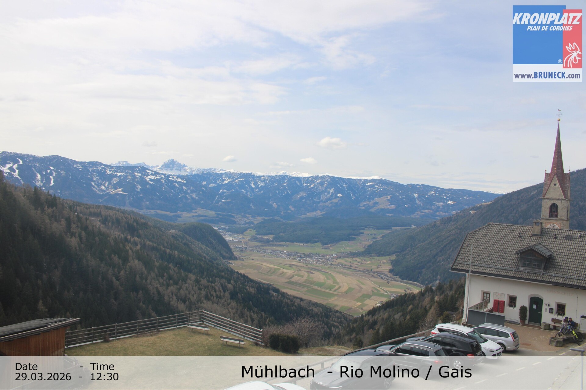 Archiv Foto Webcam Blick auf Gais im Tauferer Ahrntal