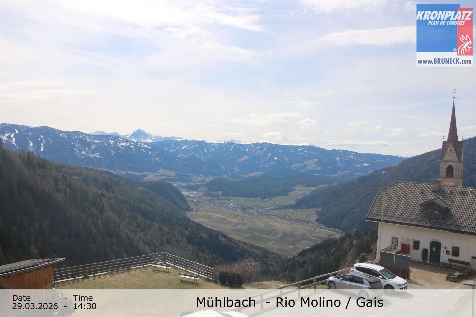 Archiv Foto Webcam Blick auf Gais im Tauferer Ahrntal