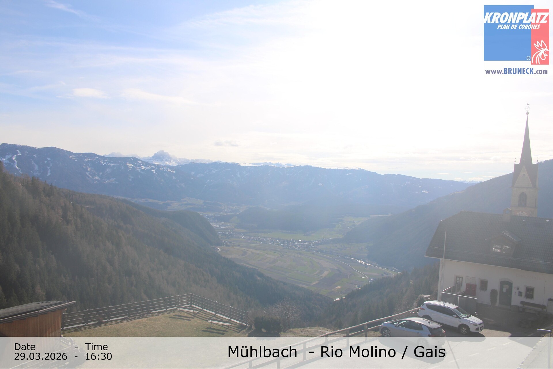 Archiv Foto Webcam Blick auf Gais im Tauferer Ahrntal