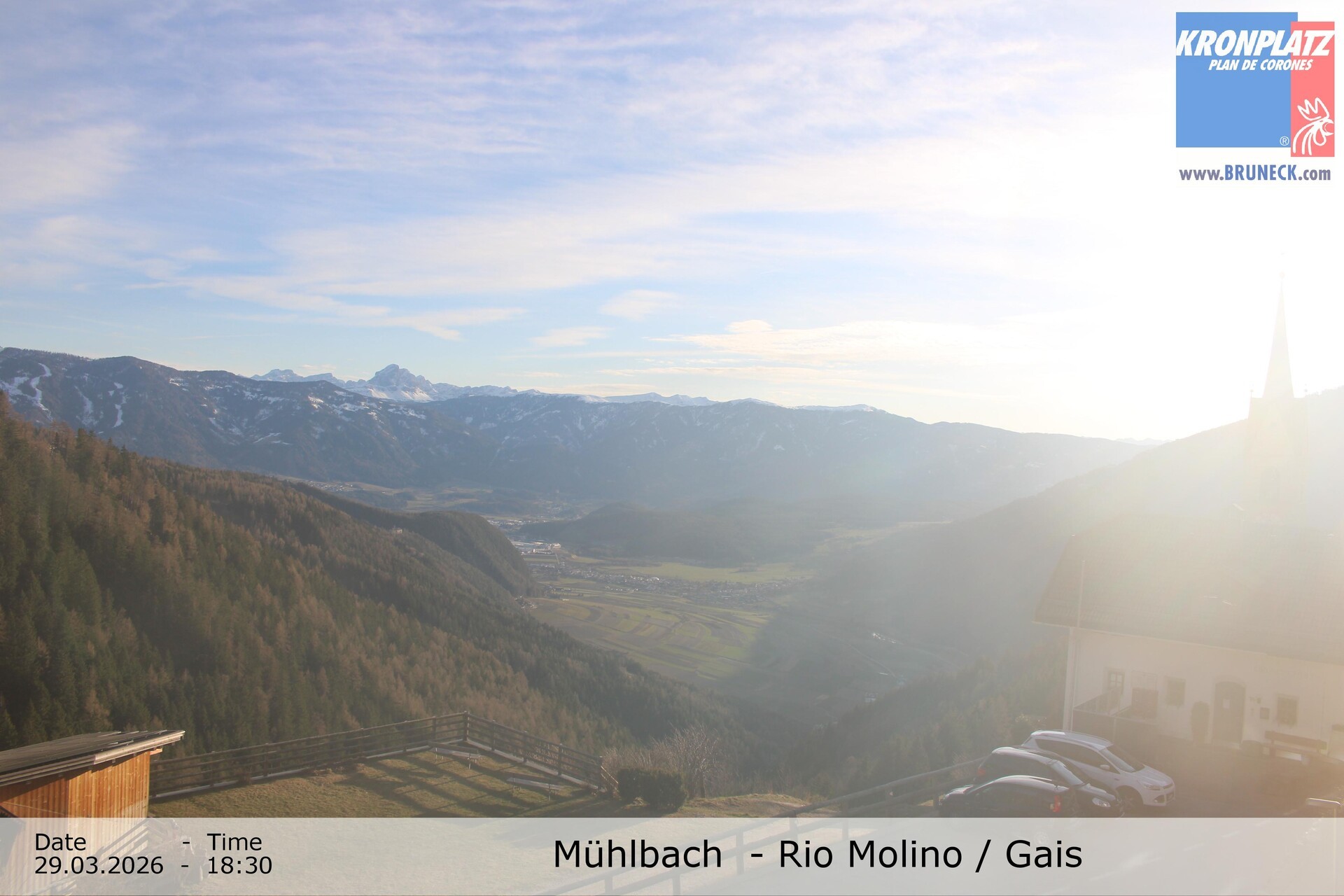 Archiv Foto Webcam Blick auf Gais im Tauferer Ahrntal
