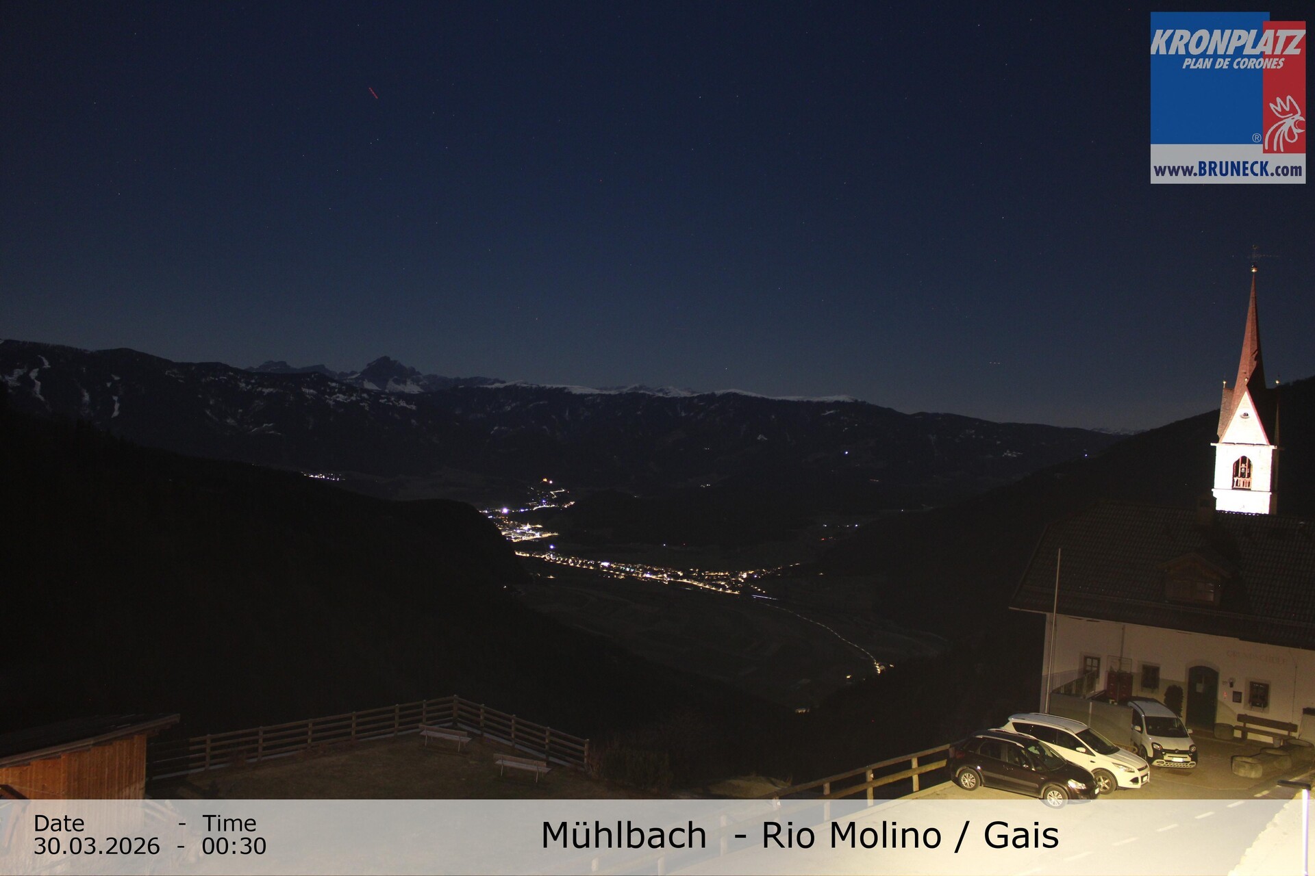 Archiv Foto Webcam Blick auf Gais im Tauferer Ahrntal