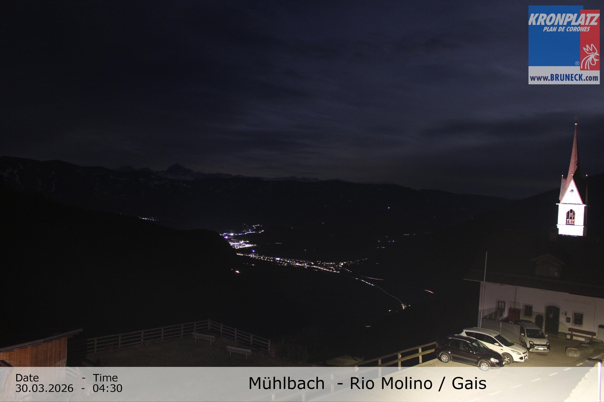 Archiv Foto Webcam Blick auf Gais im Tauferer Ahrntal