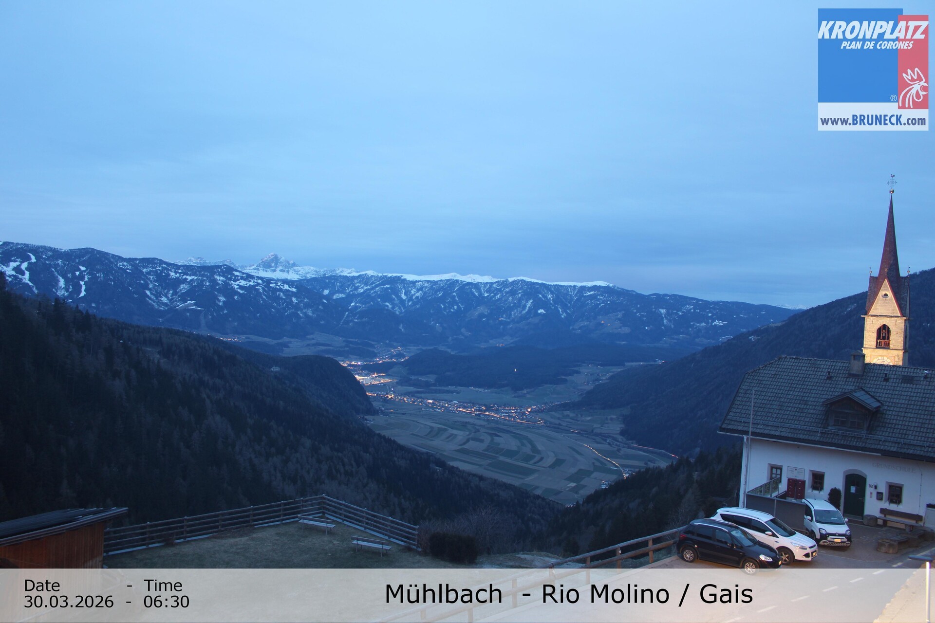 Archiv Foto Webcam Blick auf Gais im Tauferer Ahrntal
