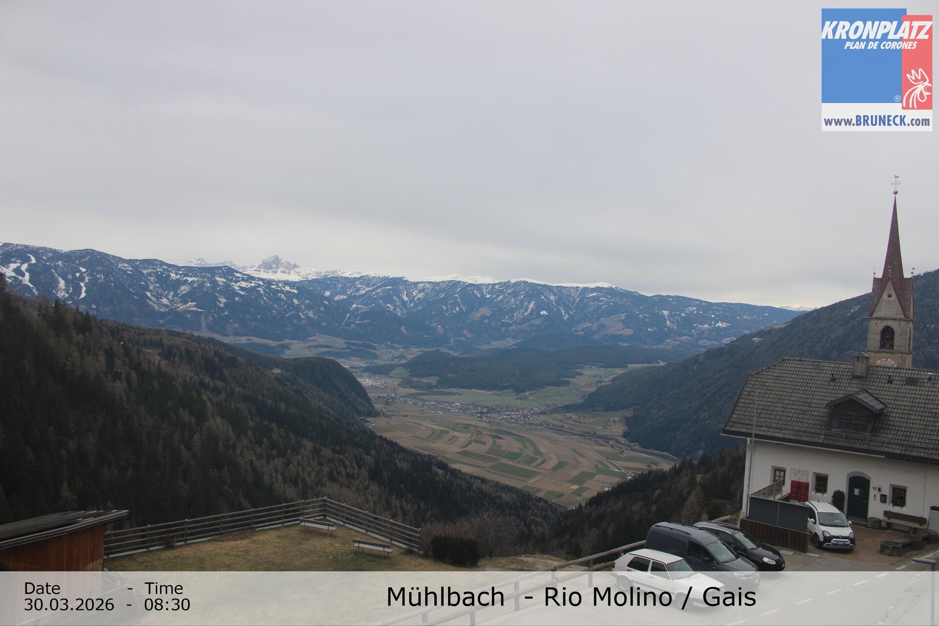 Archiv Foto Webcam Blick auf Gais im Tauferer Ahrntal