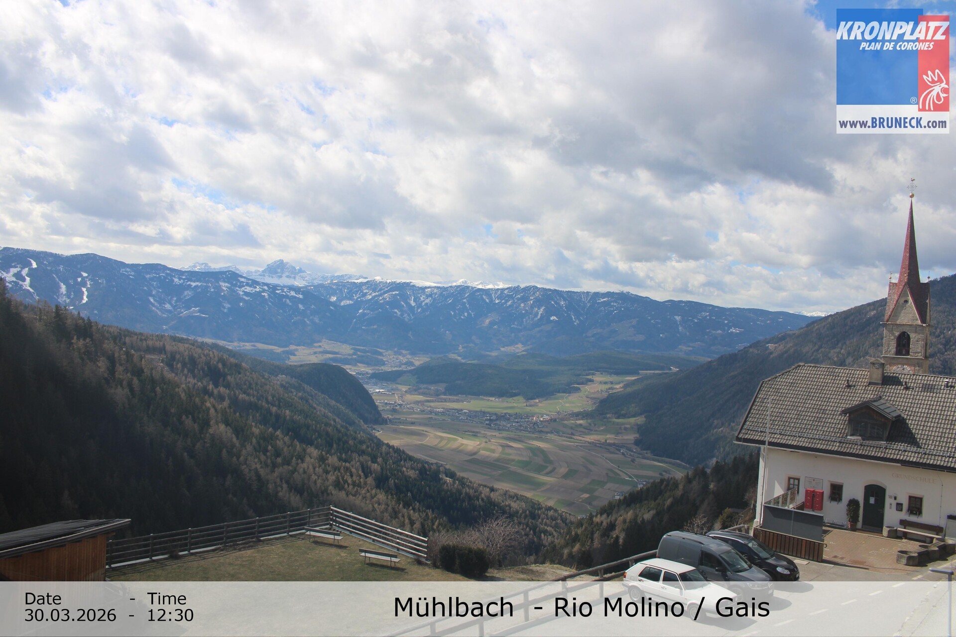 Archiv Foto Webcam Blick auf Gais im Tauferer Ahrntal