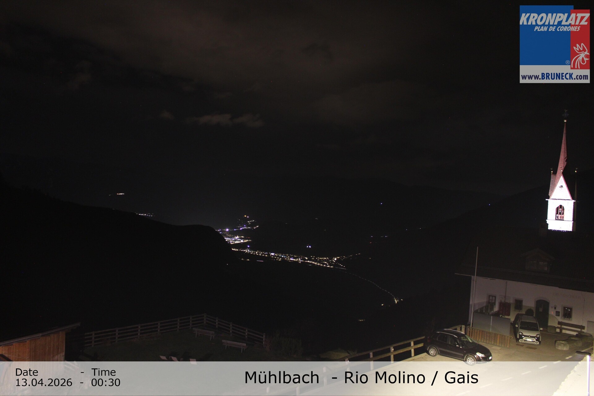 Archiv Foto Webcam Blick auf Gais im Tauferer Ahrntal