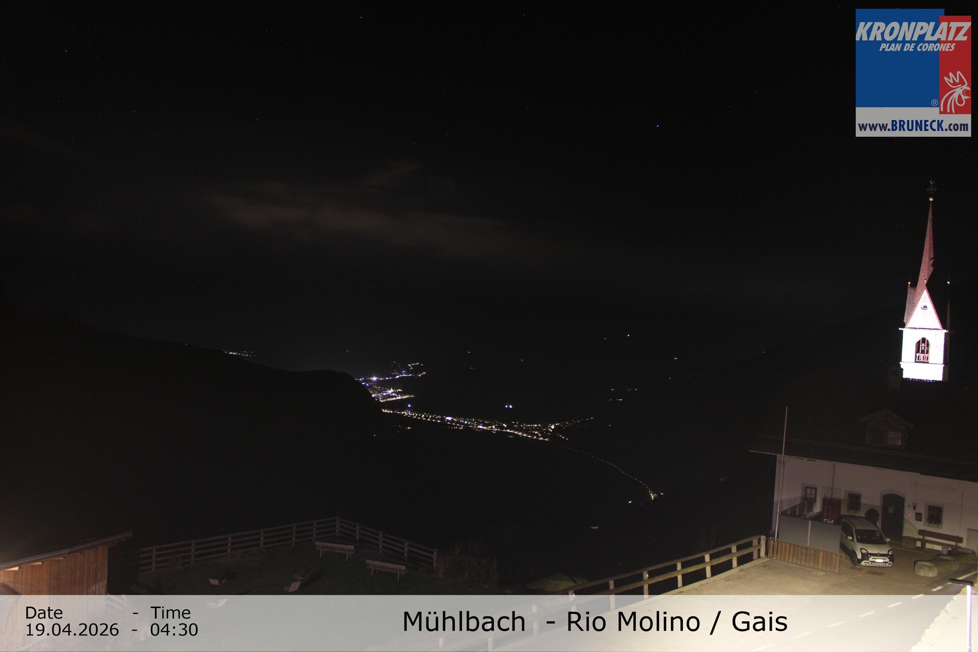 Archiv Foto Webcam Blick auf Gais im Tauferer Ahrntal