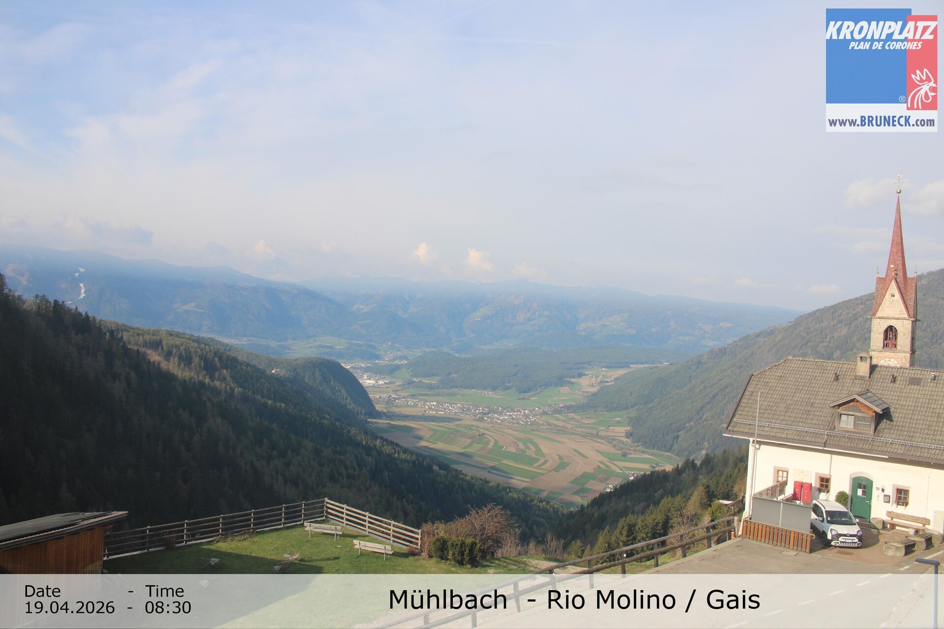 Archiv Foto Webcam Blick auf Gais im Tauferer Ahrntal