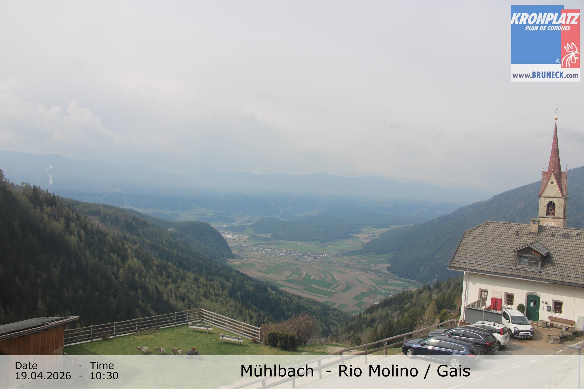 Archiv Foto Webcam Blick auf Gais im Tauferer Ahrntal