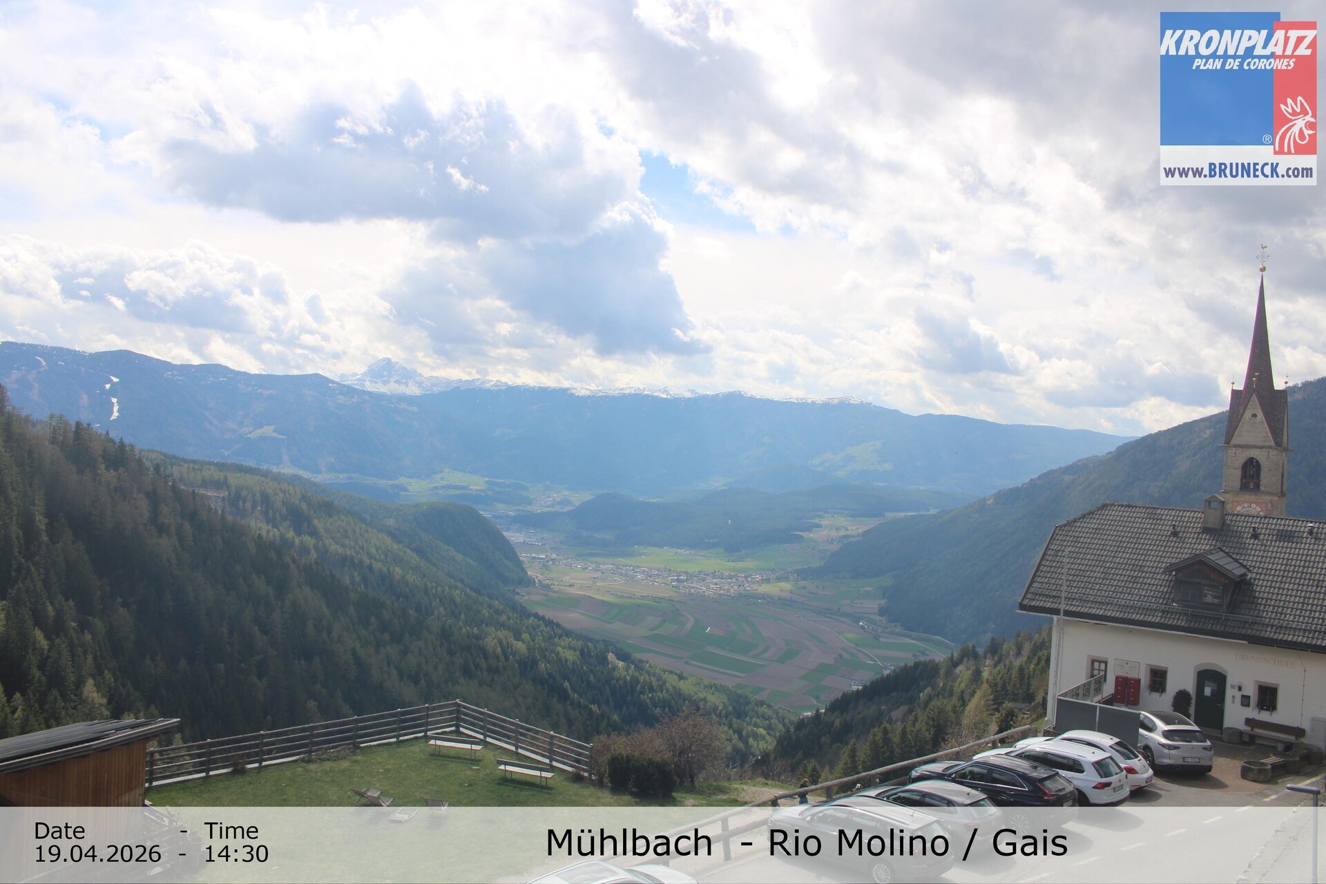 Archiv Foto Webcam Blick auf Gais im Tauferer Ahrntal