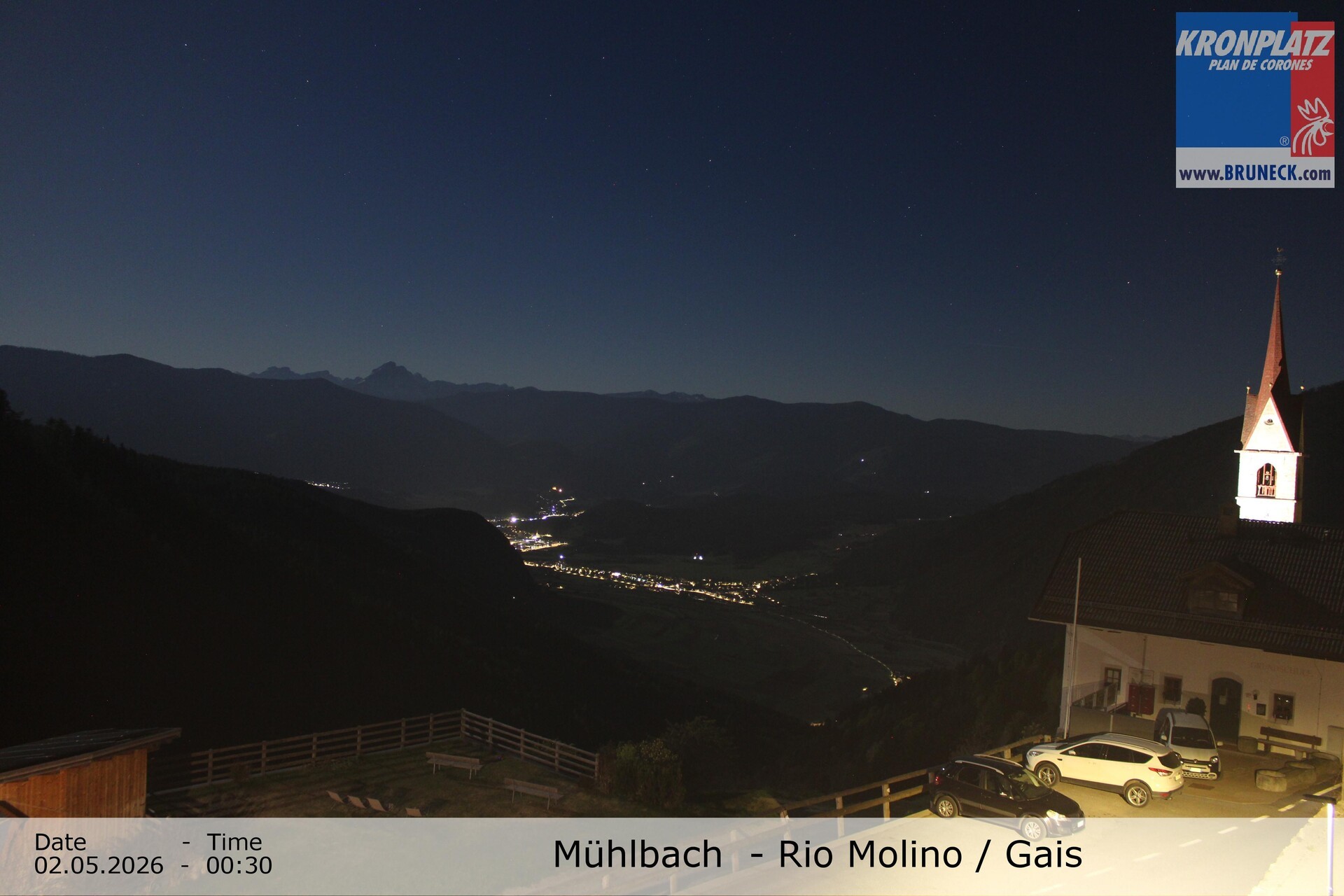 Archiv Foto Webcam Blick auf Gais im Tauferer Ahrntal