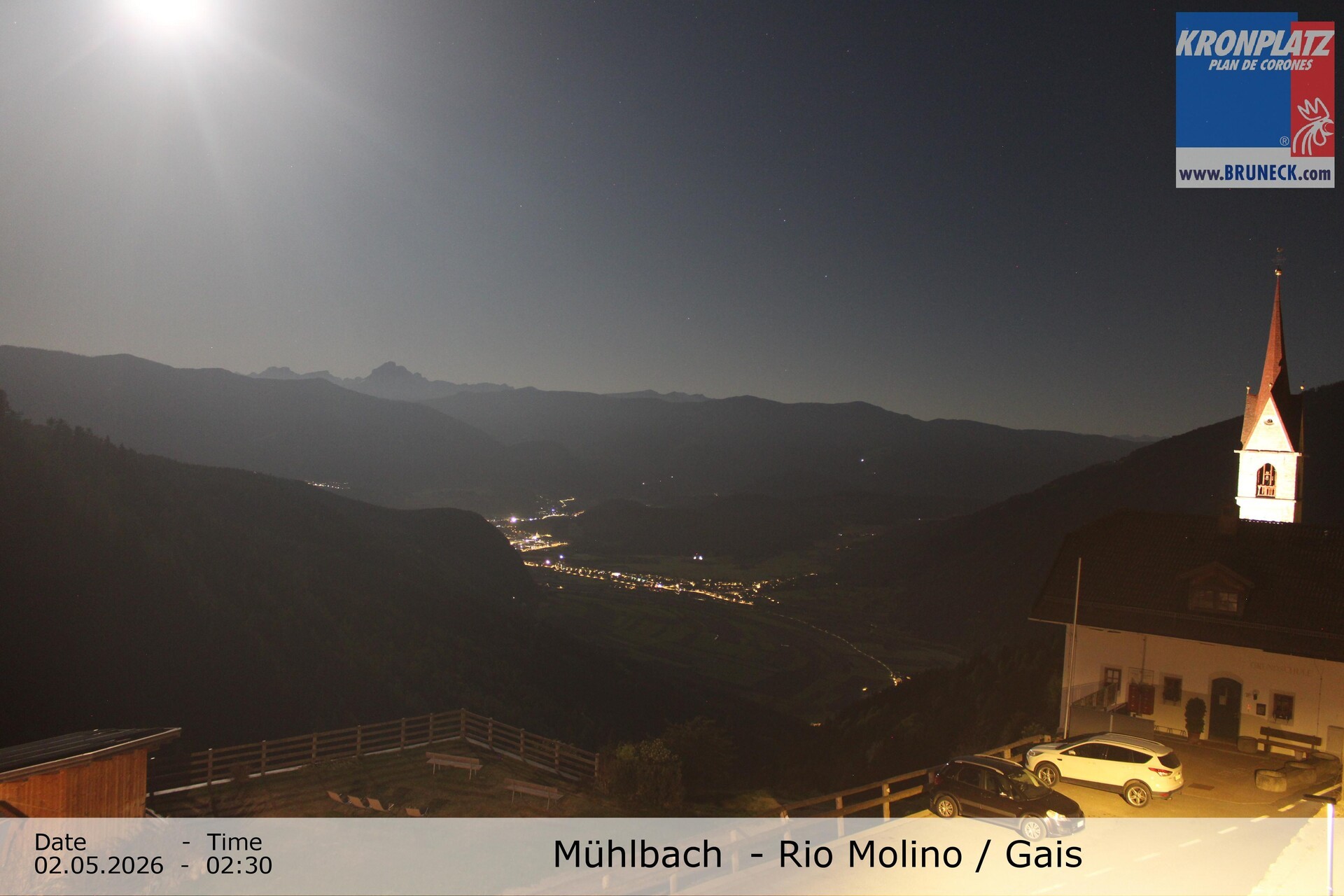 Archiv Foto Webcam Blick auf Gais im Tauferer Ahrntal