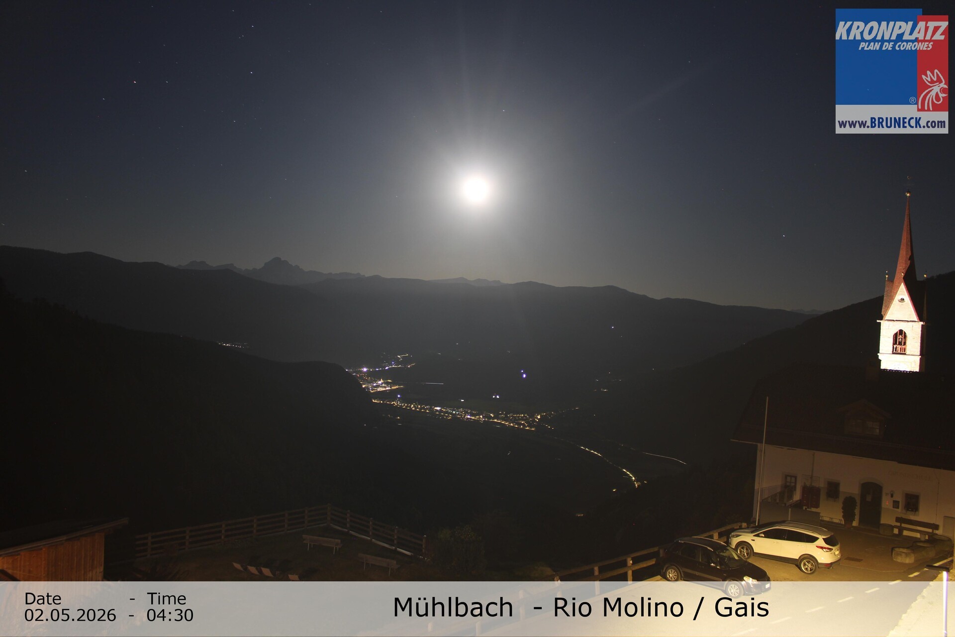 Archiv Foto Webcam Blick auf Gais im Tauferer Ahrntal