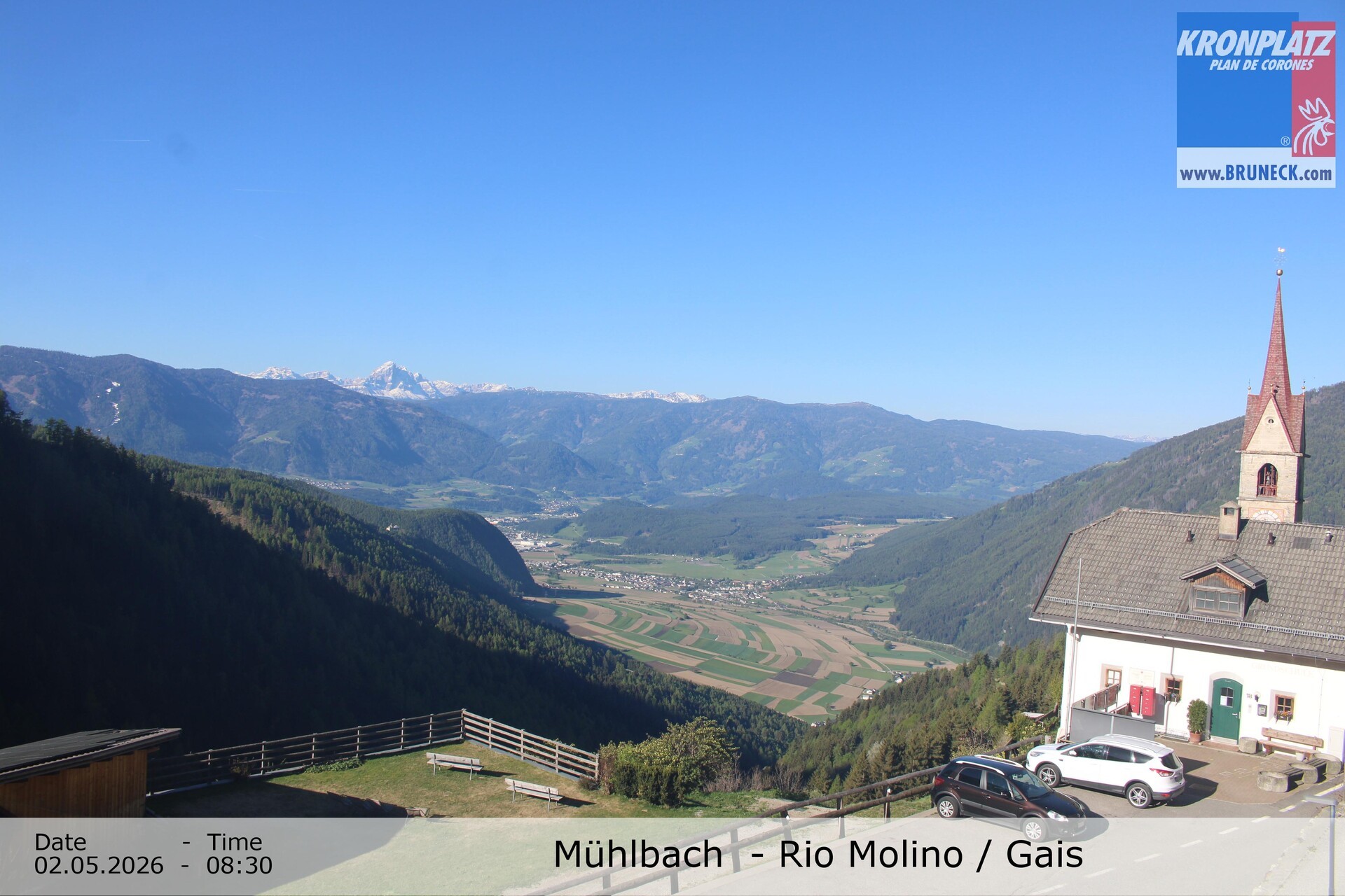 Archiv Foto Webcam Blick auf Gais im Tauferer Ahrntal