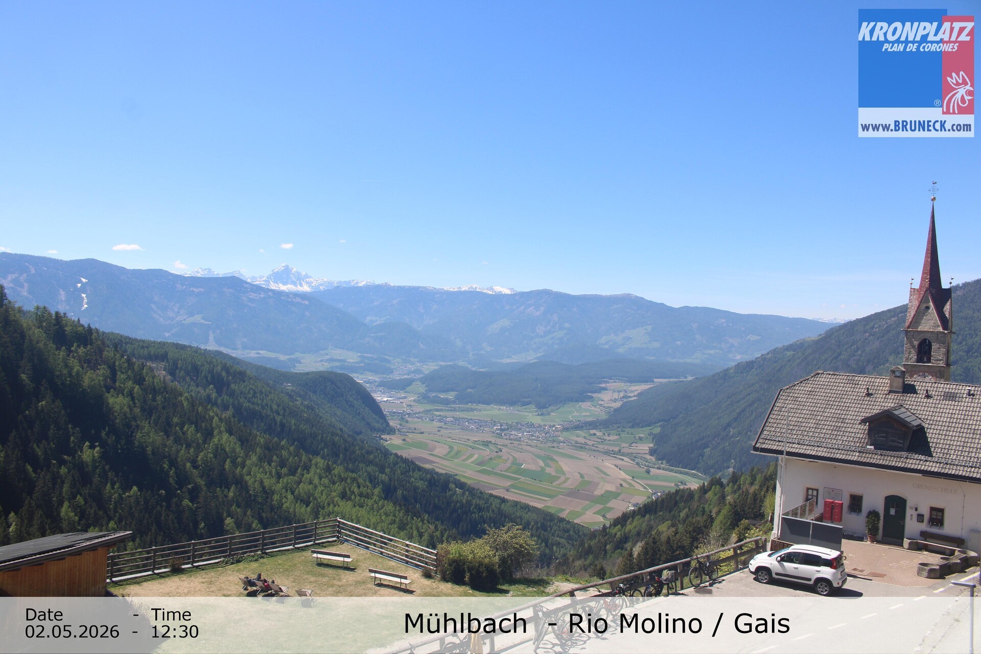 Archiv Foto Webcam Blick auf Gais im Tauferer Ahrntal