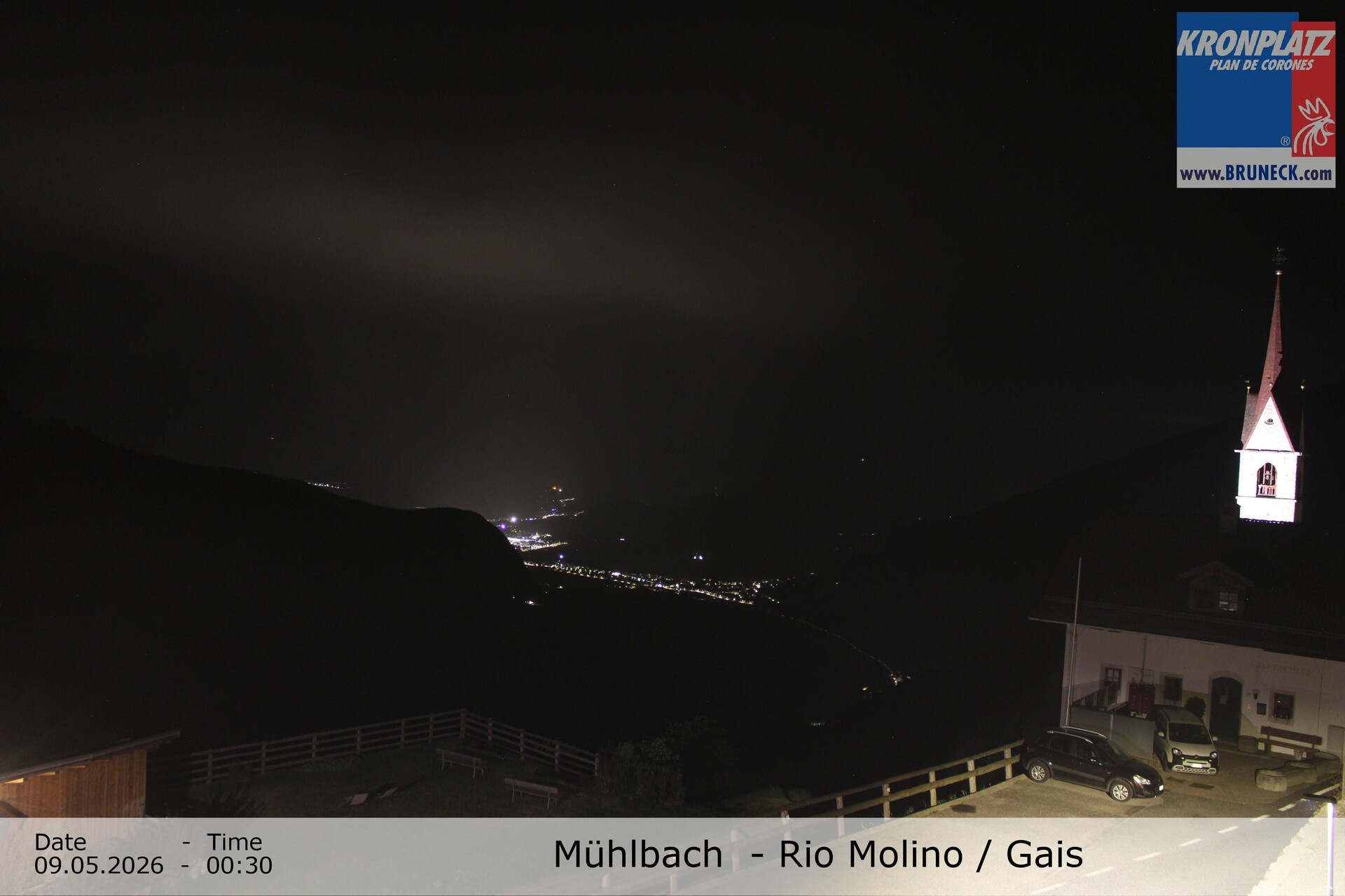 Archiv Foto Webcam Blick auf Gais im Tauferer Ahrntal