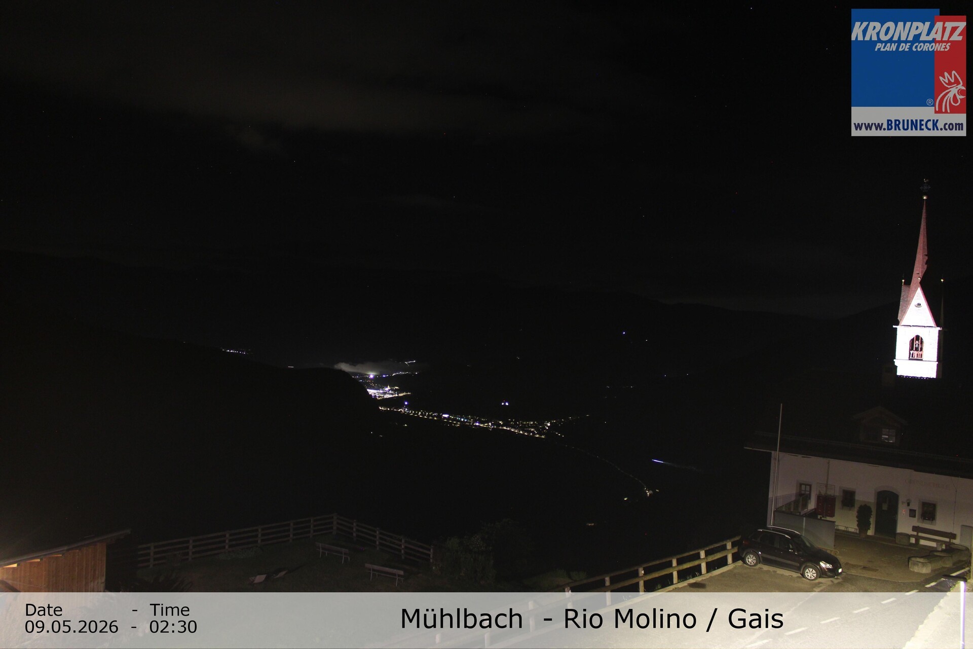 Archiv Foto Webcam Blick auf Gais im Tauferer Ahrntal